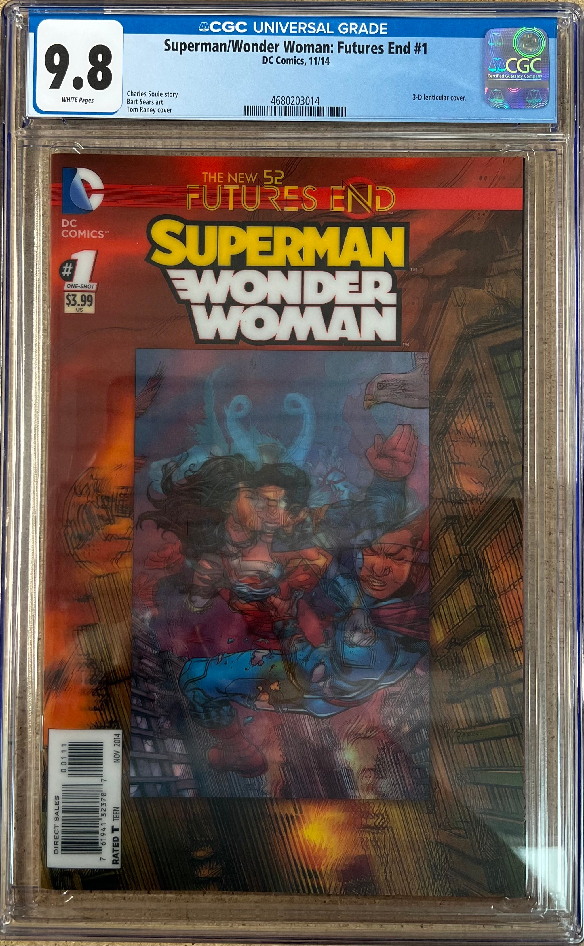 Superman/Wonder Woman Futures End #1 Lenticular Cover CGC 9.8