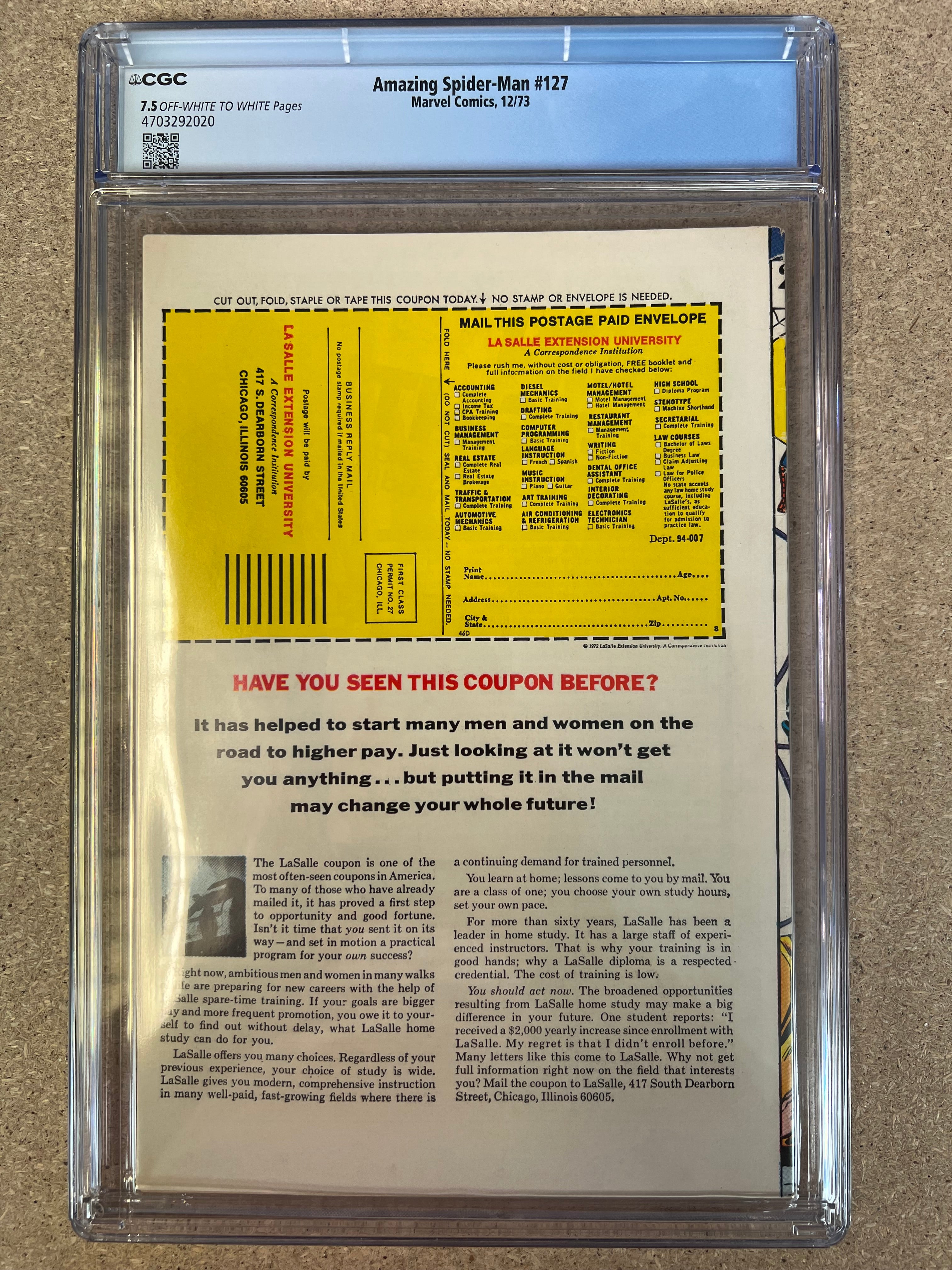 Amazing Spider-Man #127 CGC 7.5