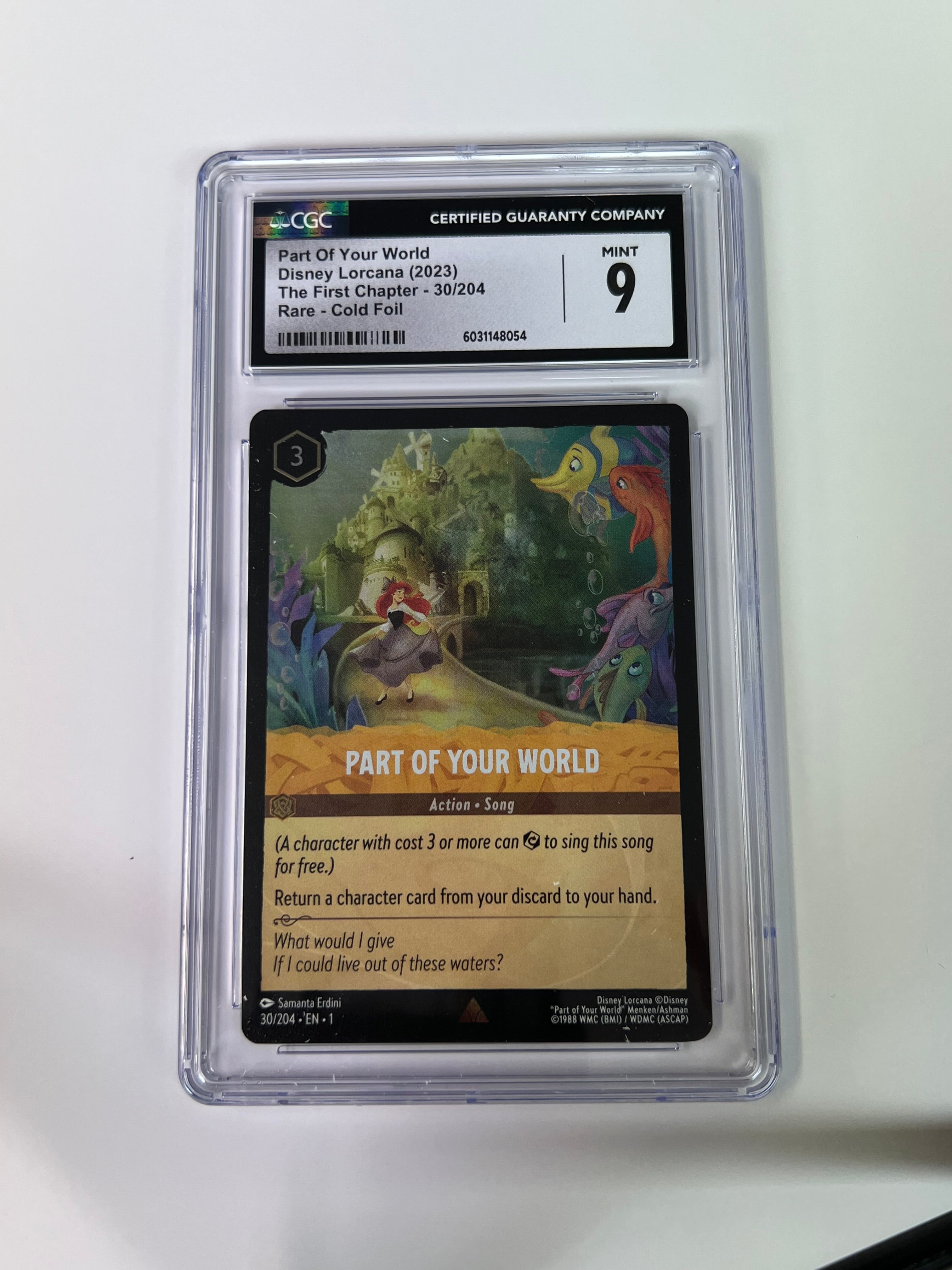 2023 Disney Lorcana part of your world 30/204 CGC 9