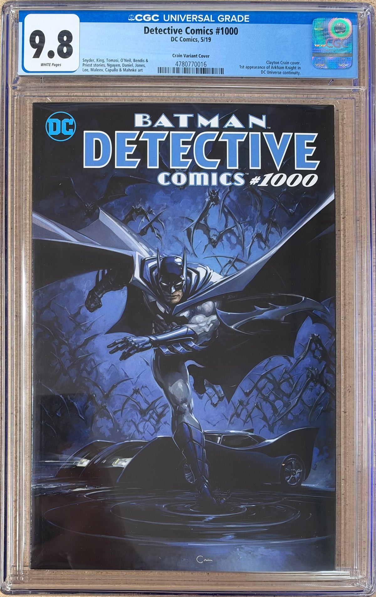 Detective Comics #1000 Crain Variant CGC 9.8