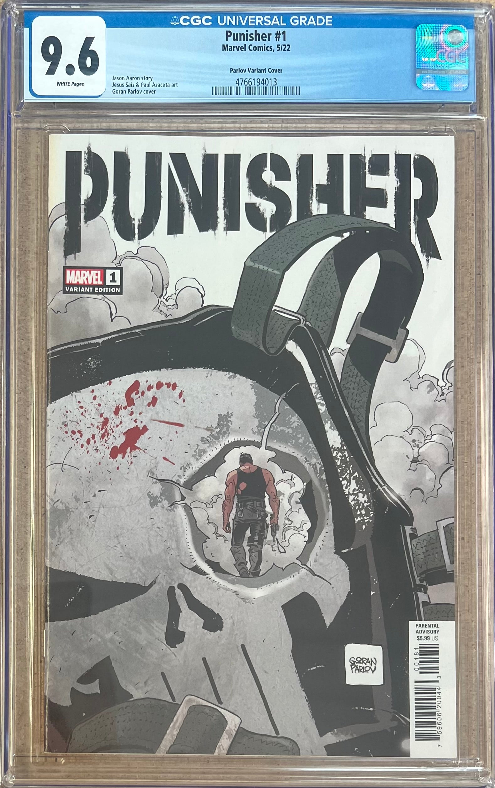 Punisher #1 Parlov Variant CGC 9.6
