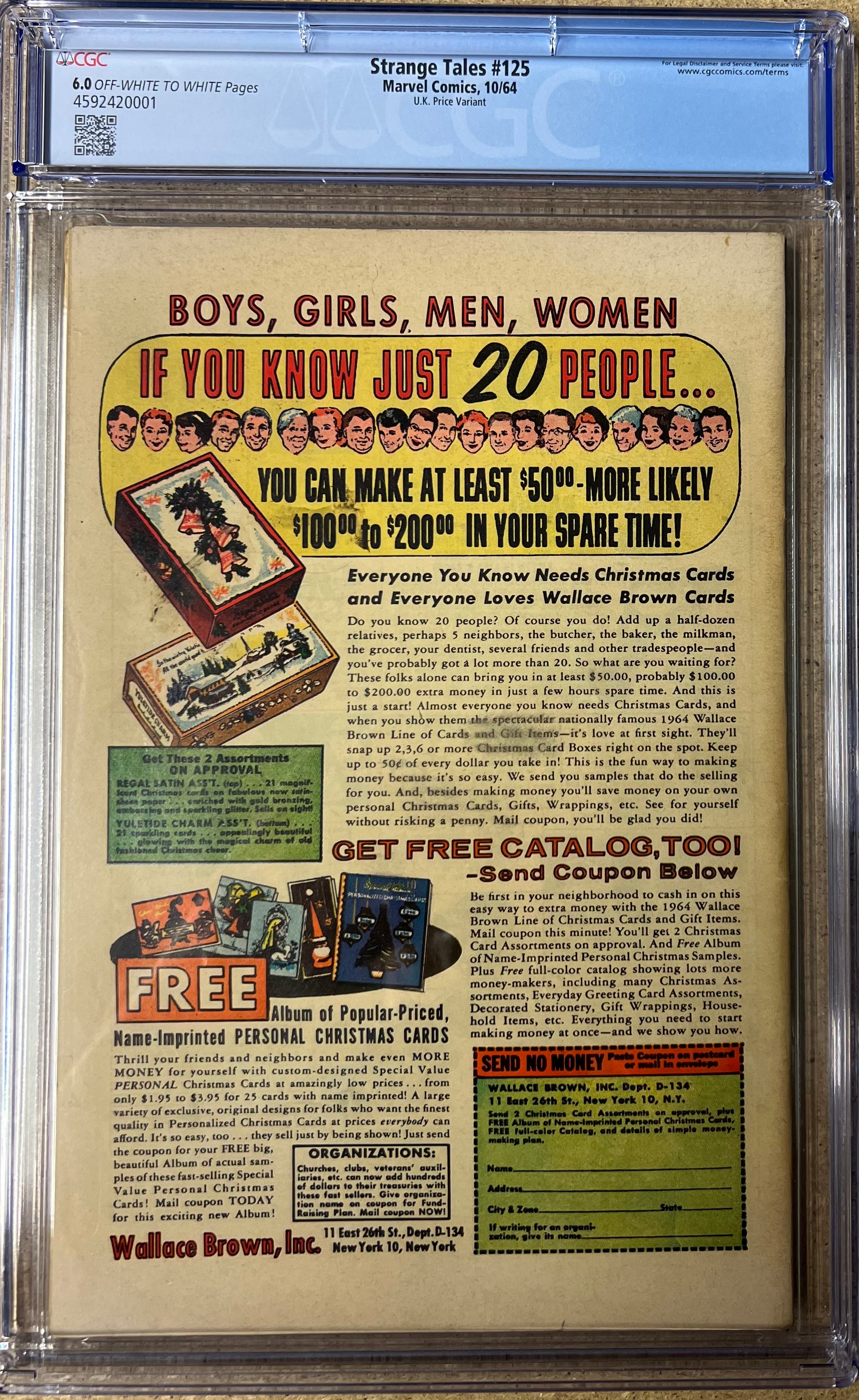 Strange Tales #125 CGC 6.0