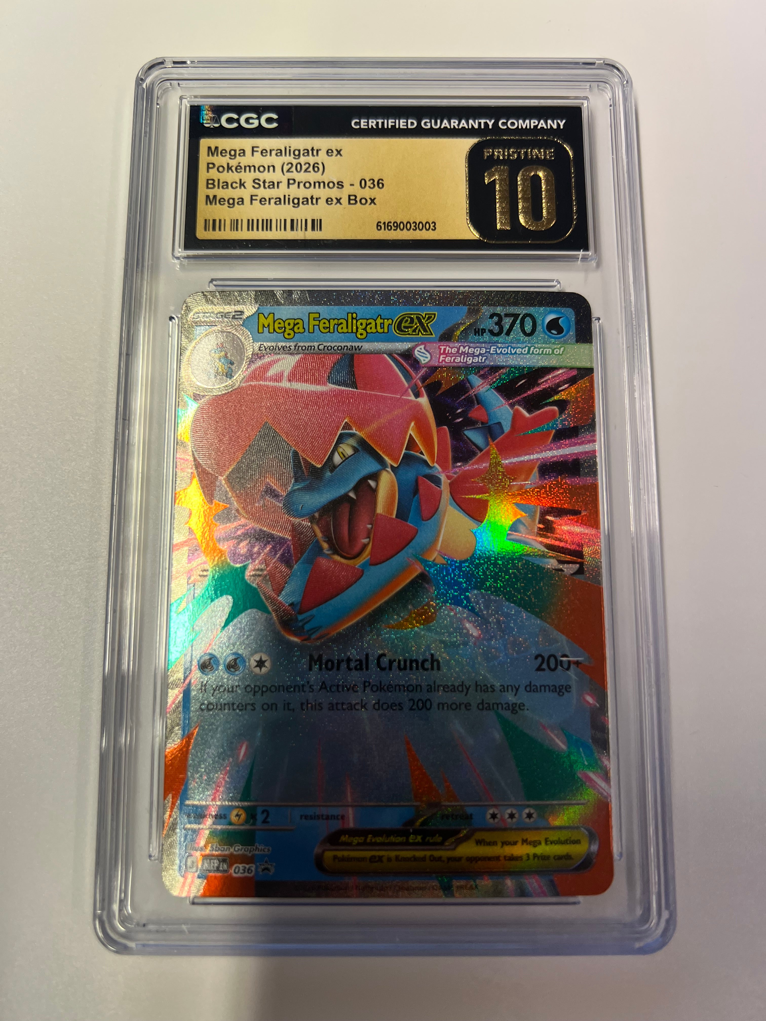 Mega Feraligatr EX Black Star Promos CGC PRESTINE 10