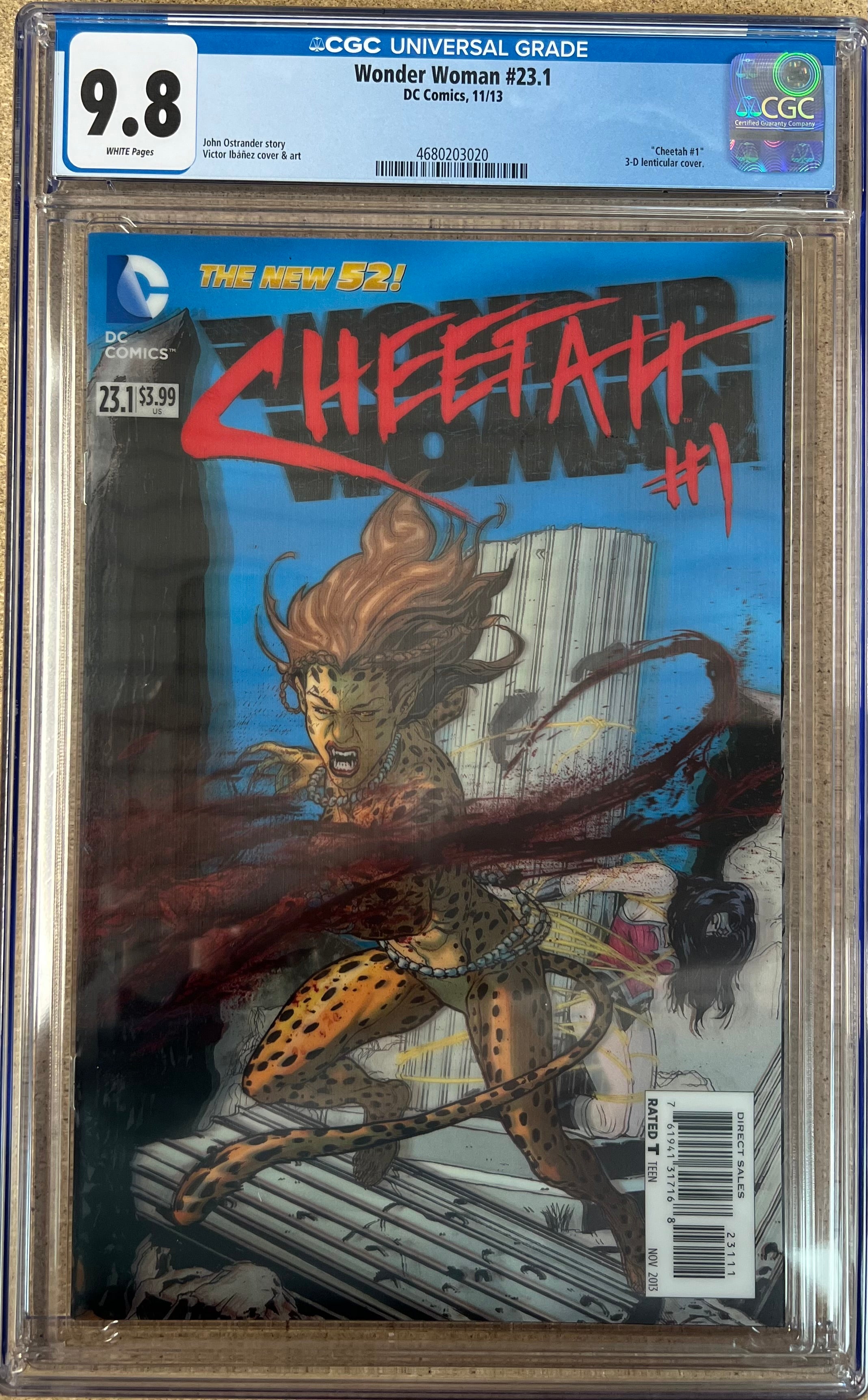 Wonder Woman #23.1 Lenticular Cover CGC 9.8