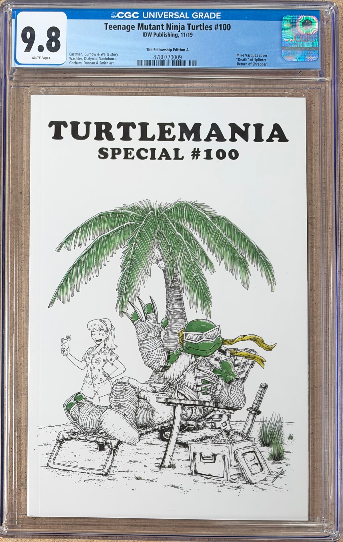 Teenage Mutant Ninja Turtles #100 Vasquez Variant CGC 9.8