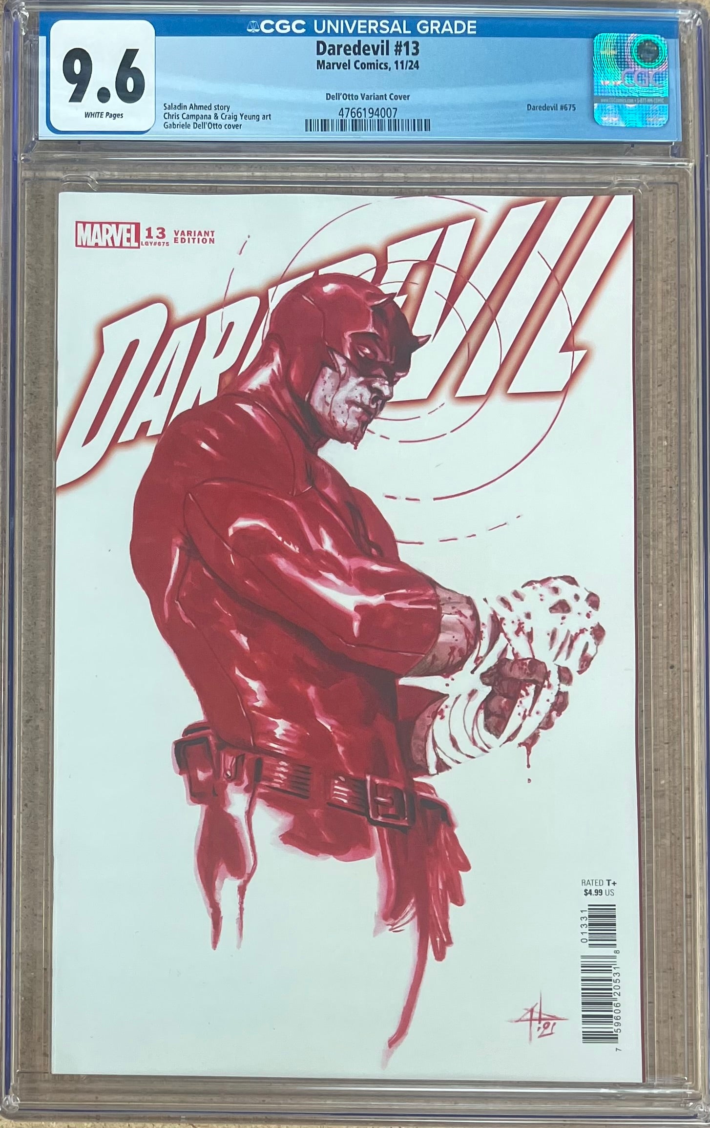 Daredevil #13 Dell Otto Variant CGC 9.6