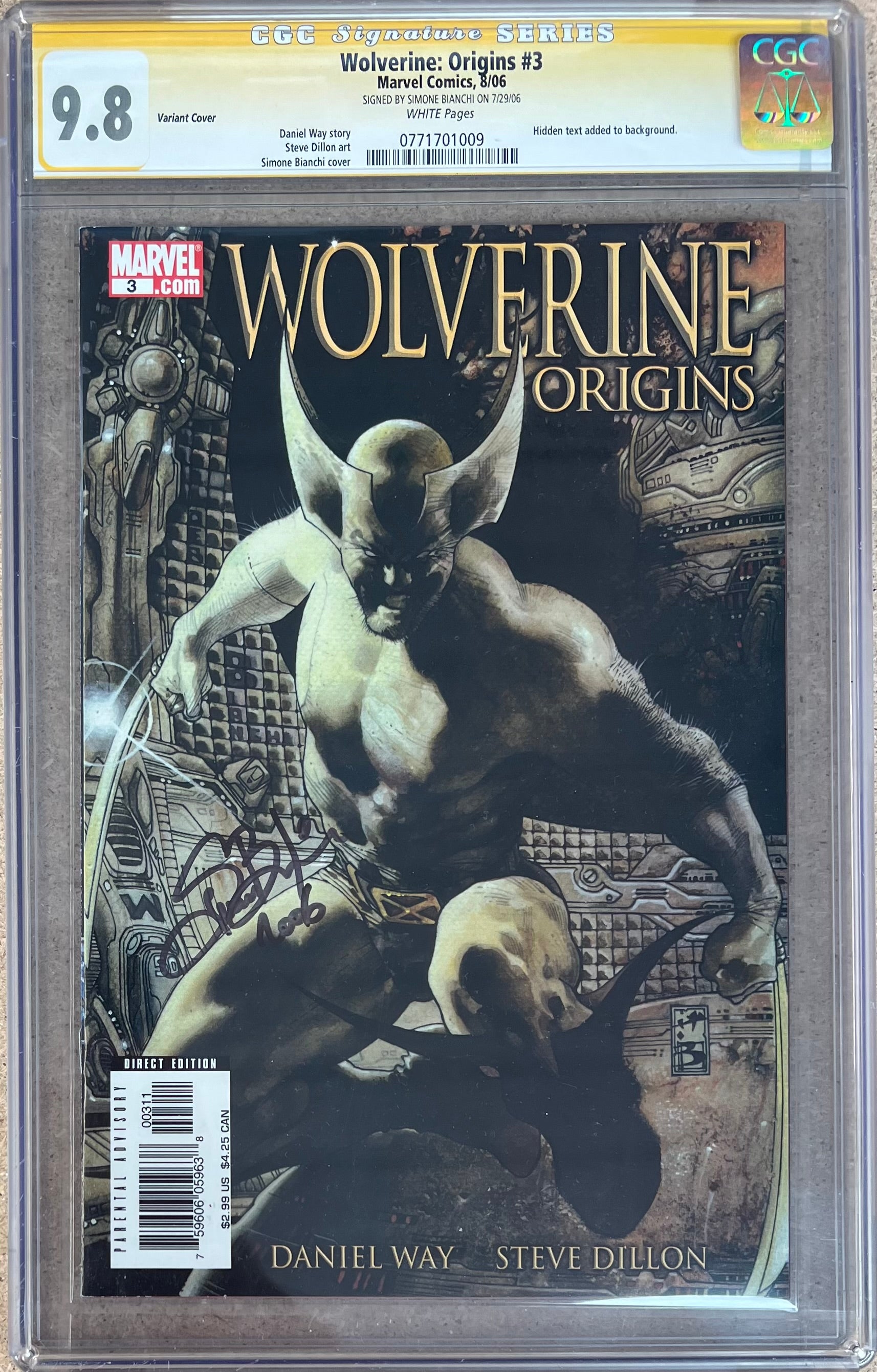 Wolverine: Origins #3 SS CGC 9.8