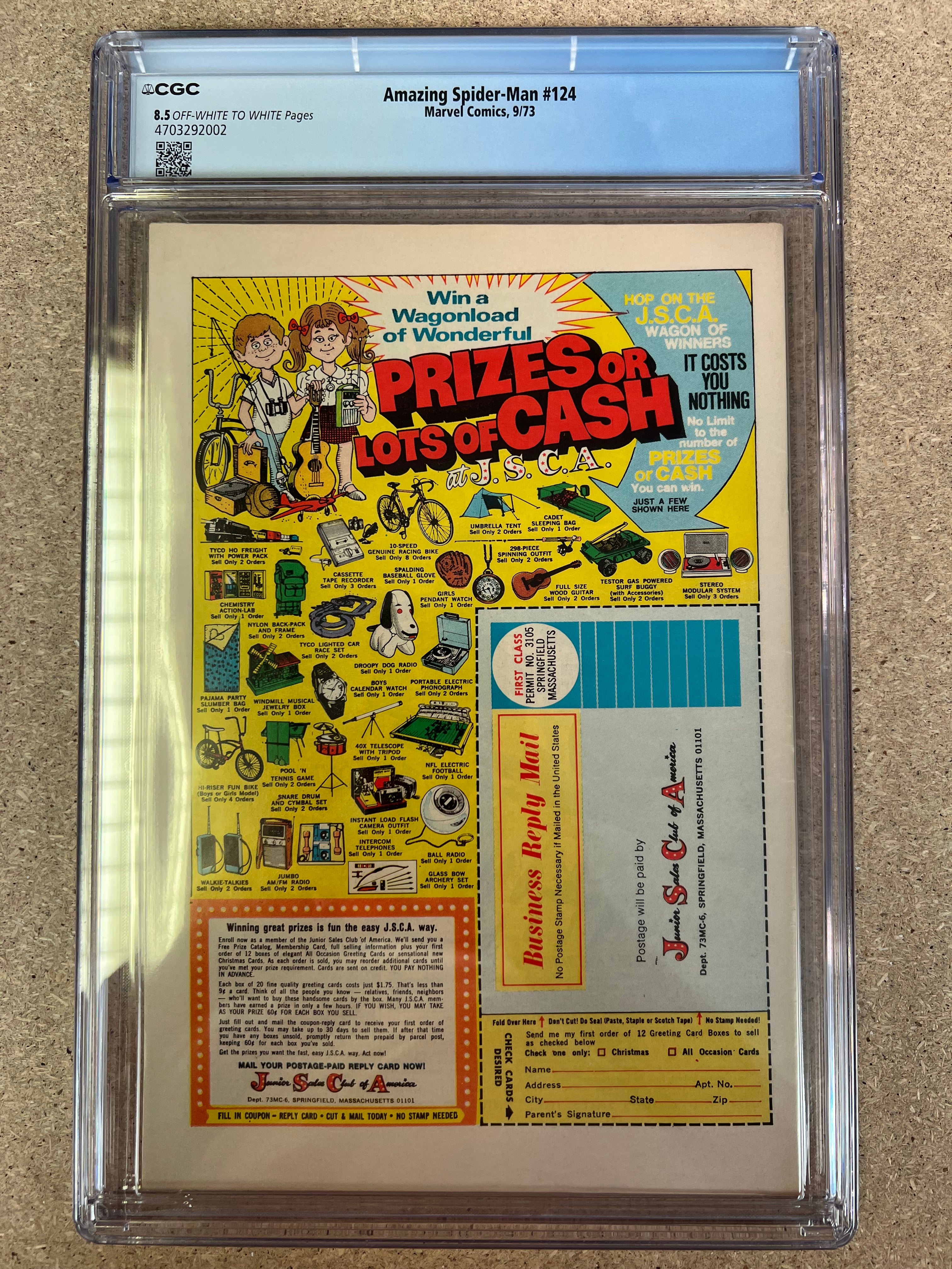 Amazing Spider-Man #124 CGC 8.5
