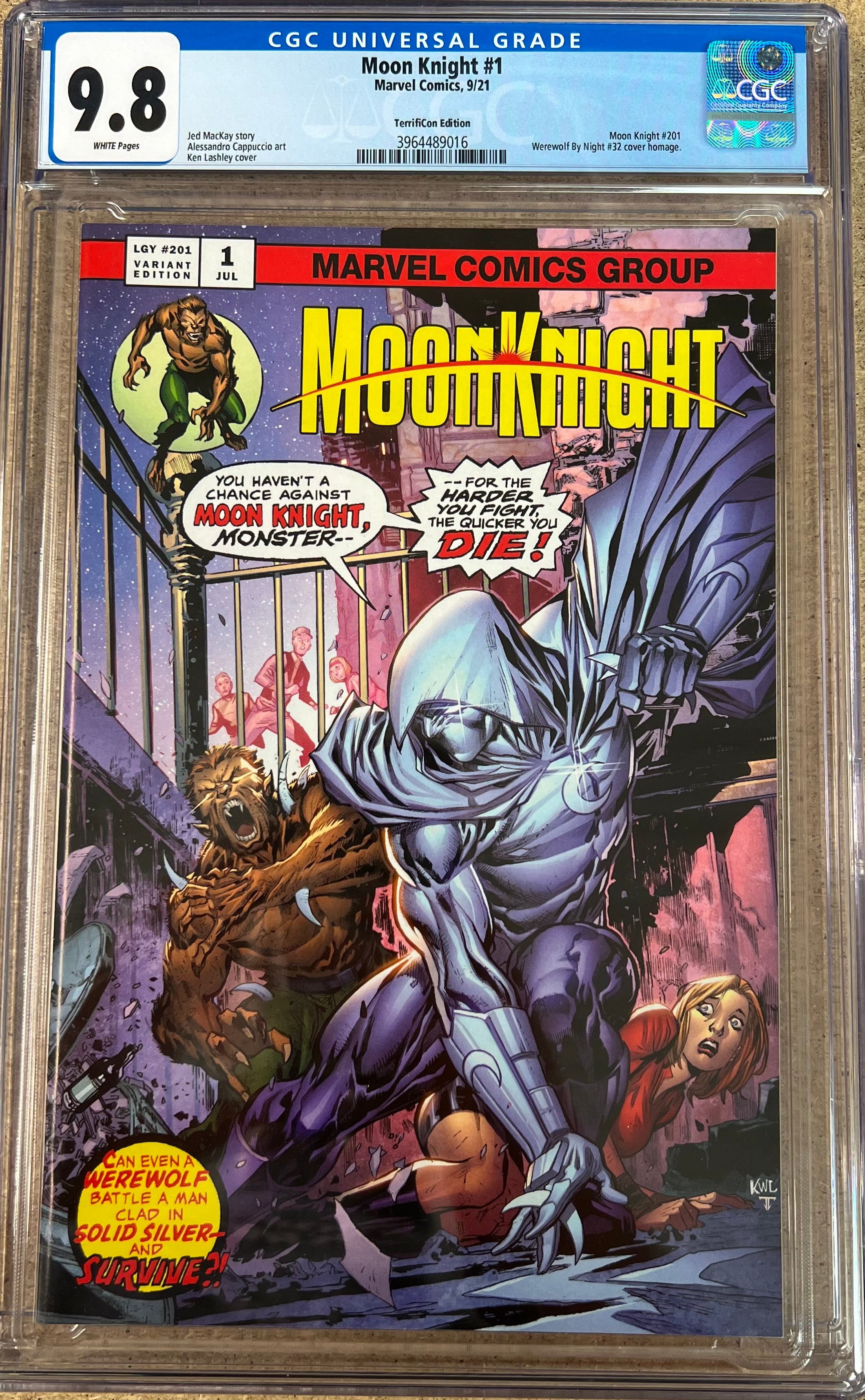 Moon Knight #1 TerrifiCon Edition CGC 9.8