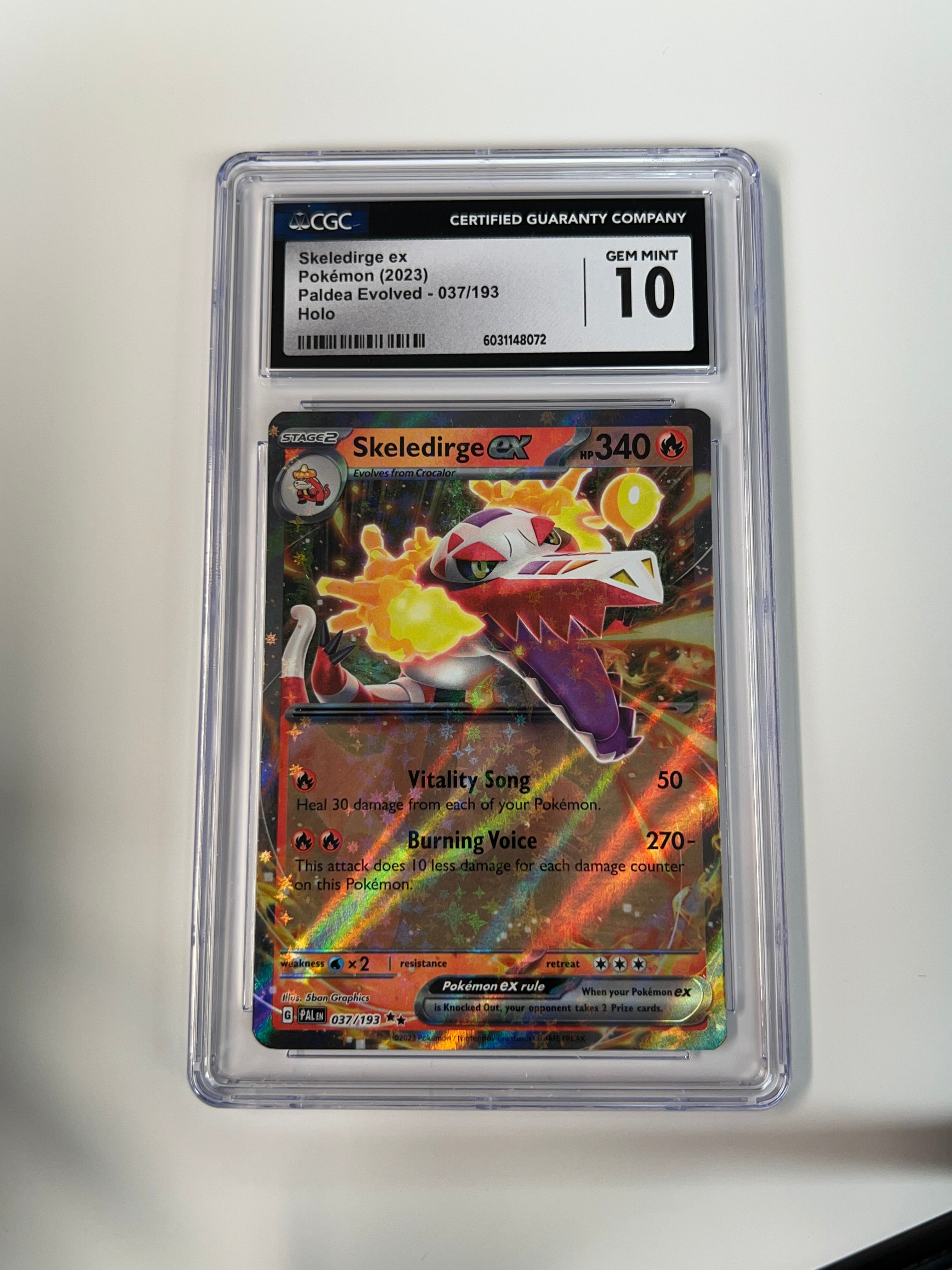 Skeledirge ex Paldea Evolved CGC 10