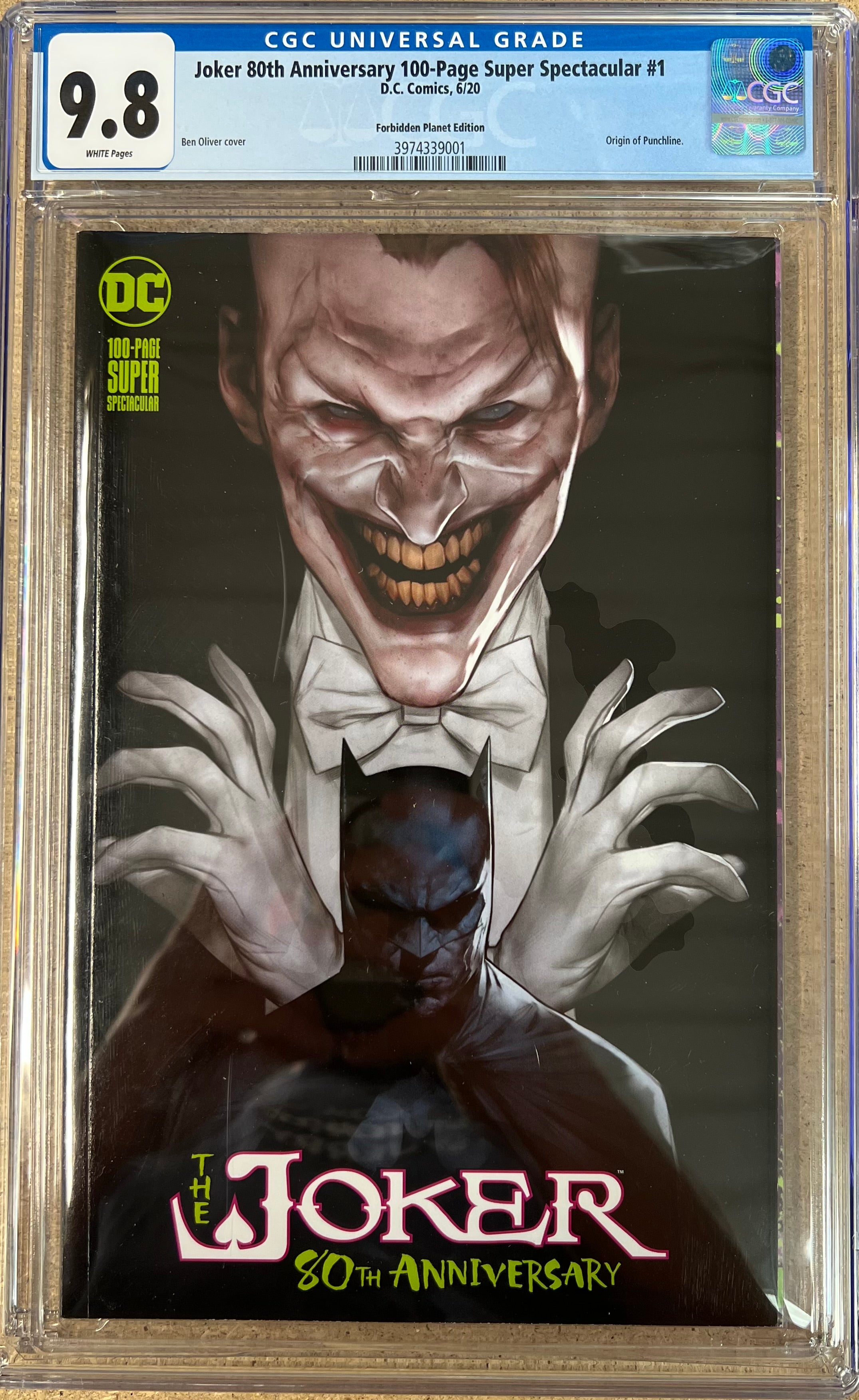 Joker 80th Anniversary 100-Page Super Spectacular #1 Oliver Variant CGC 9.8