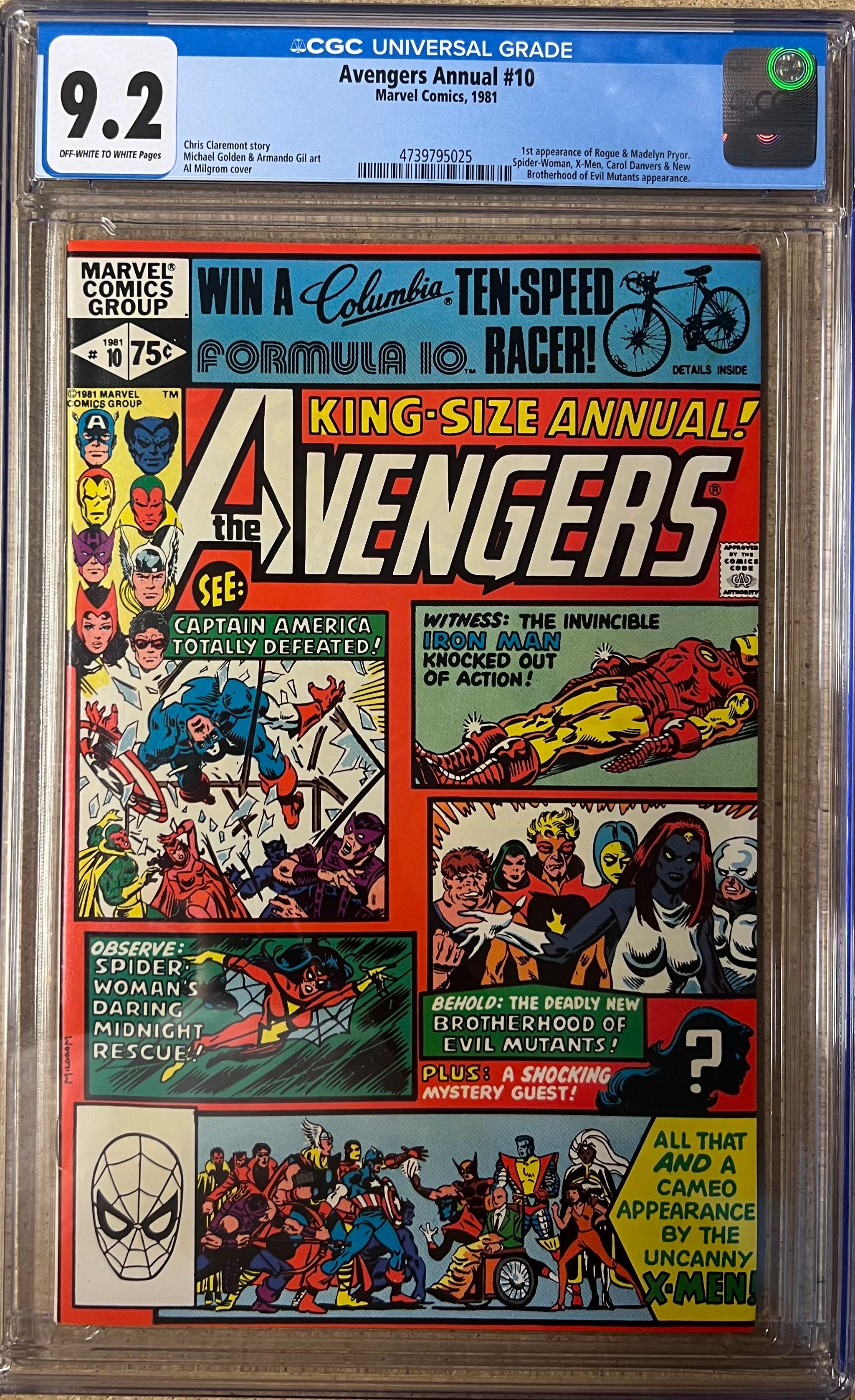 Avengers Annual #10 CGC 9.2