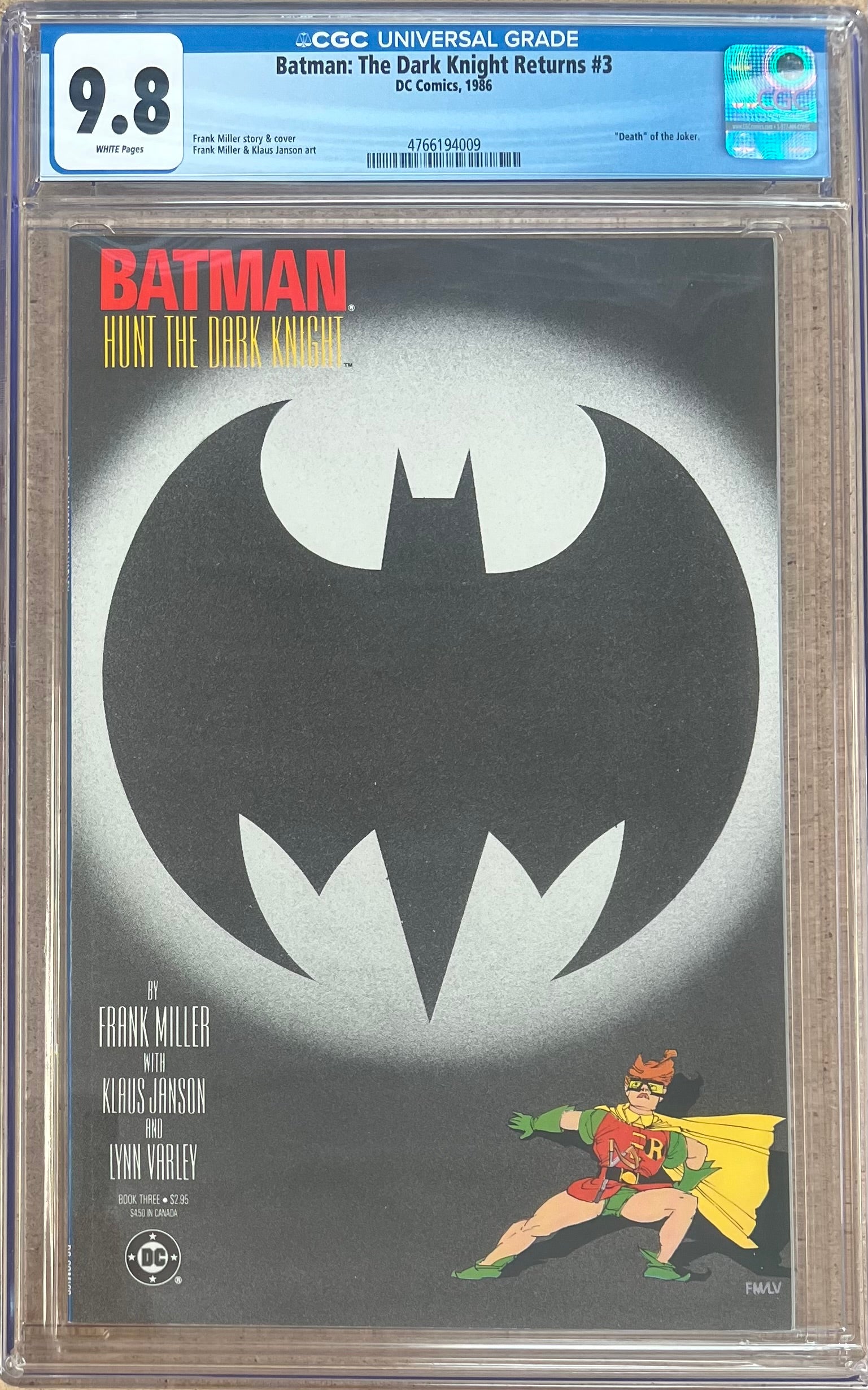 Batman: The Dark Knight Returns #3 CGC 9.8