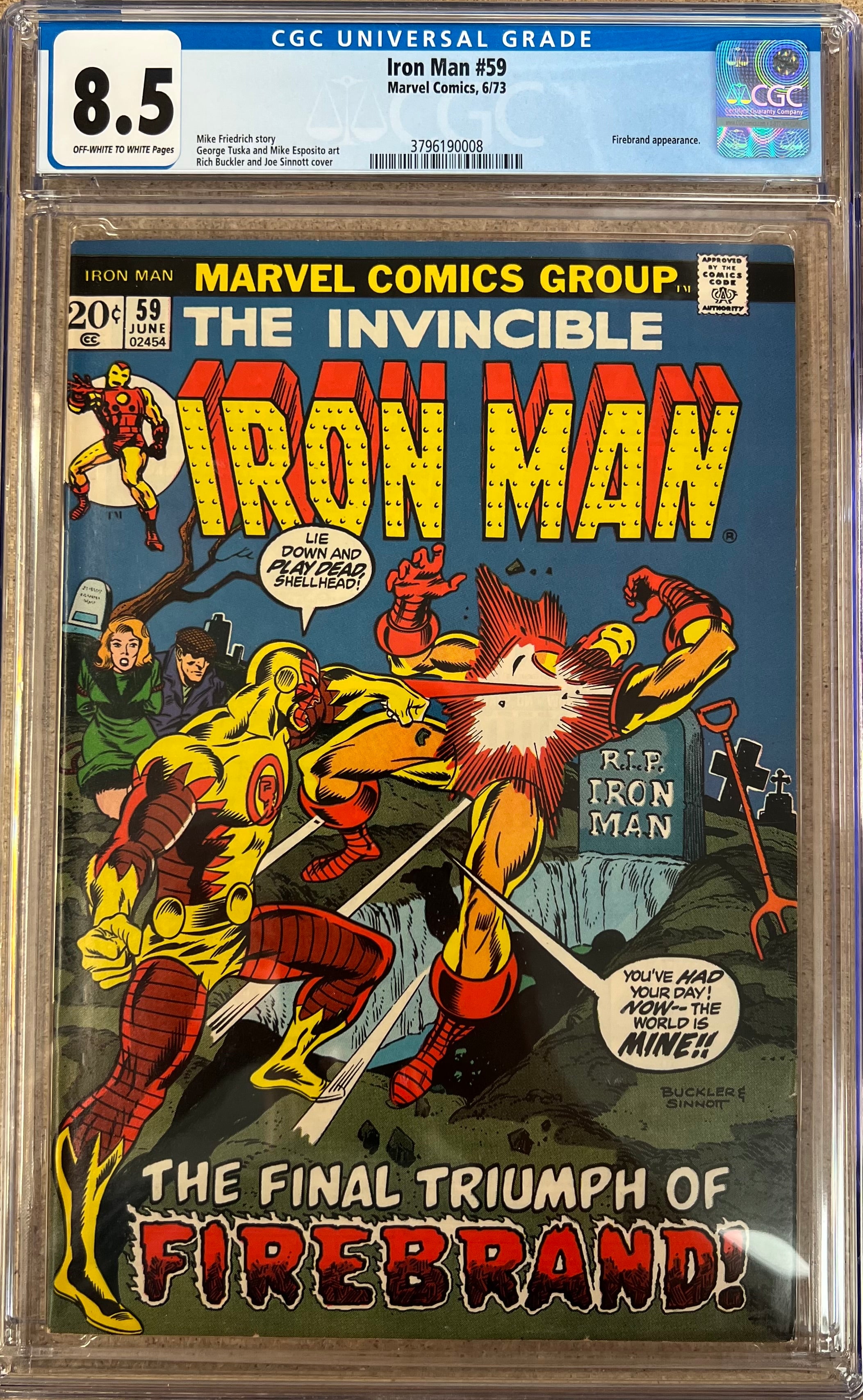 Iron Man #59 CGC 8.5