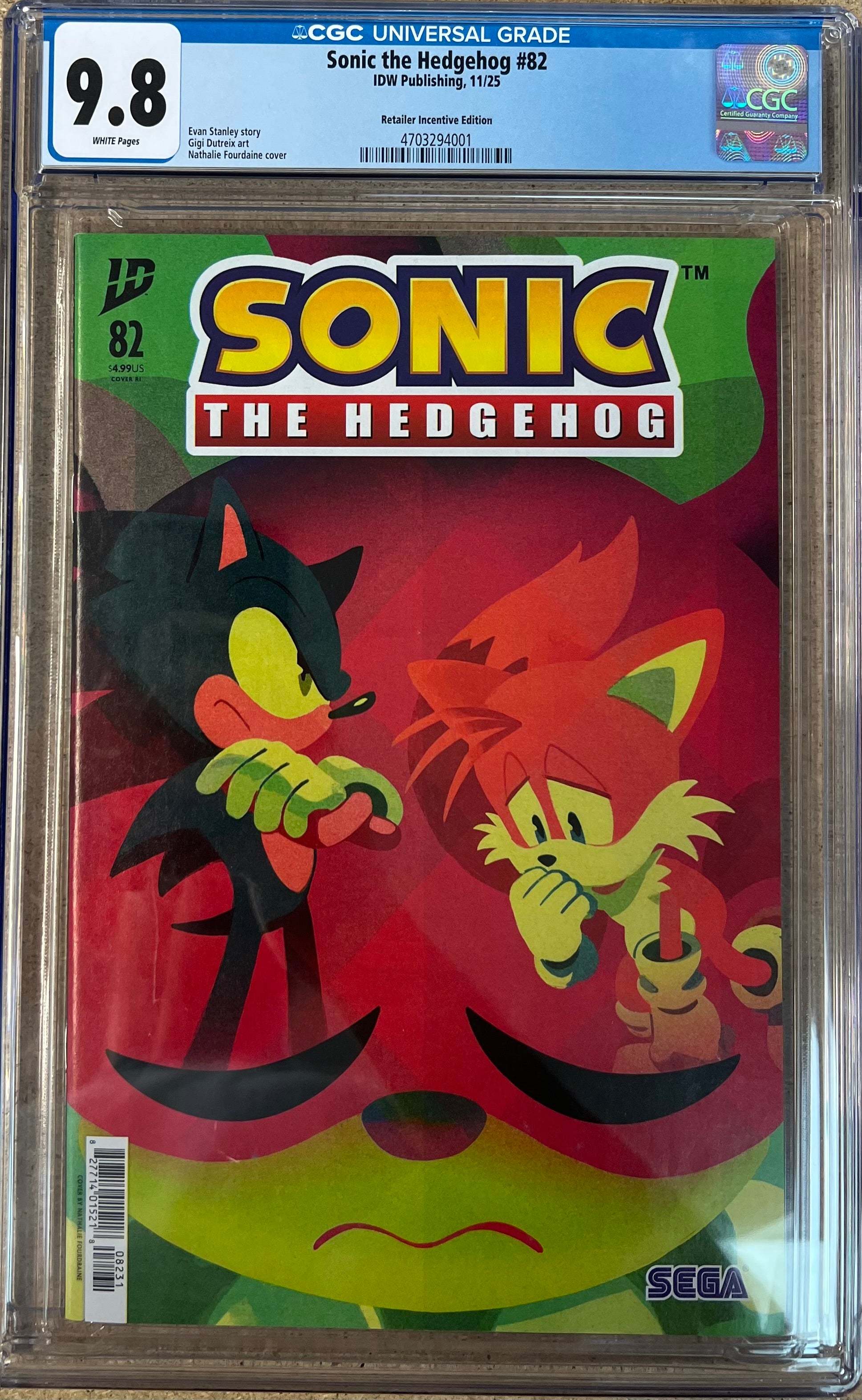 Sonic The Hedgehog #82 Retailer Incentive Edition CGC 9.8