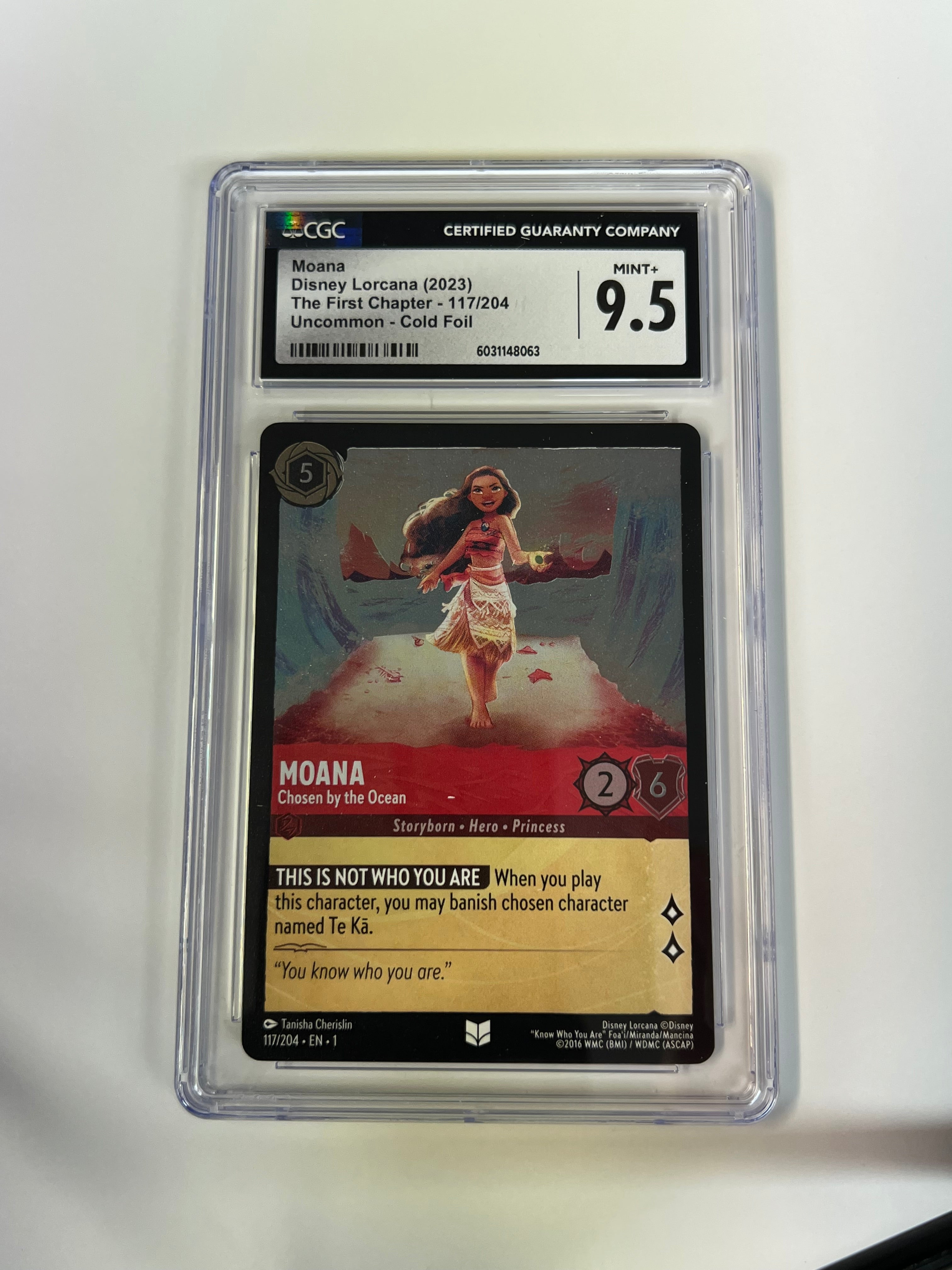 2023 Disney Lorcana Moana 117/204 CGC 9.5