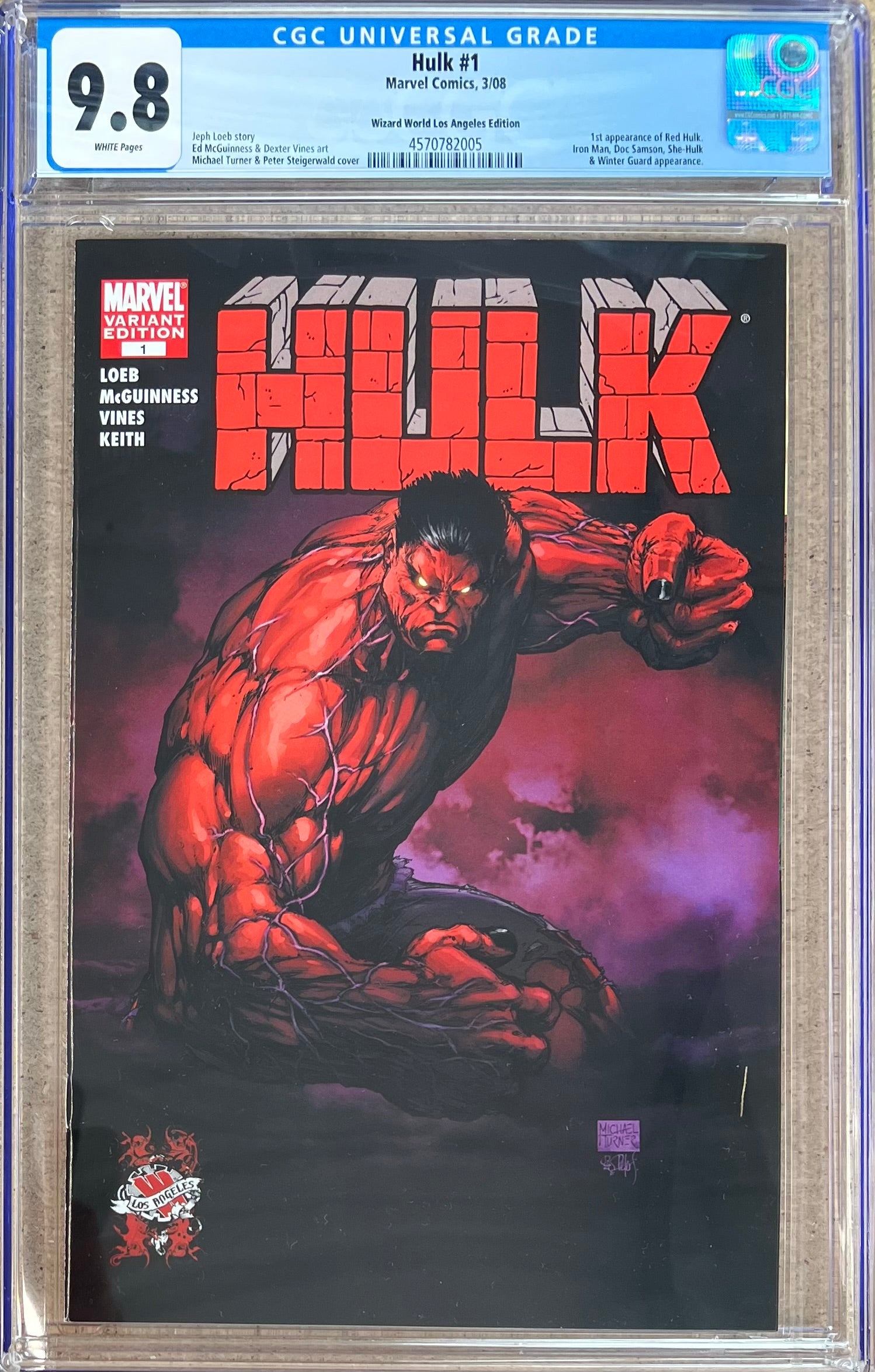 Hulk #1 Wizard World Los Angeles Edition CGC 9.8