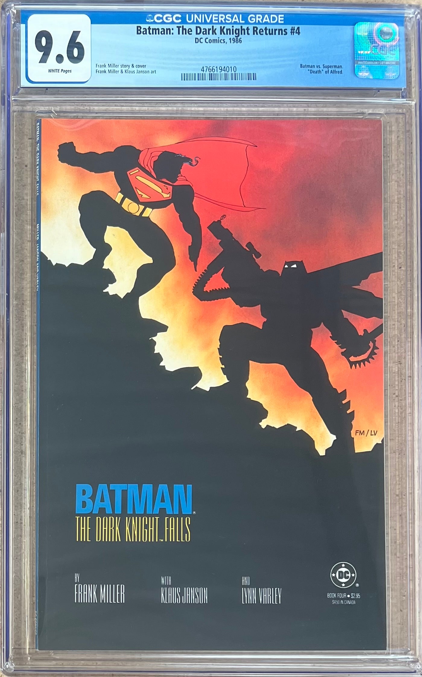 Batman: The Dark Knight Returns #4 CGC 9.6
