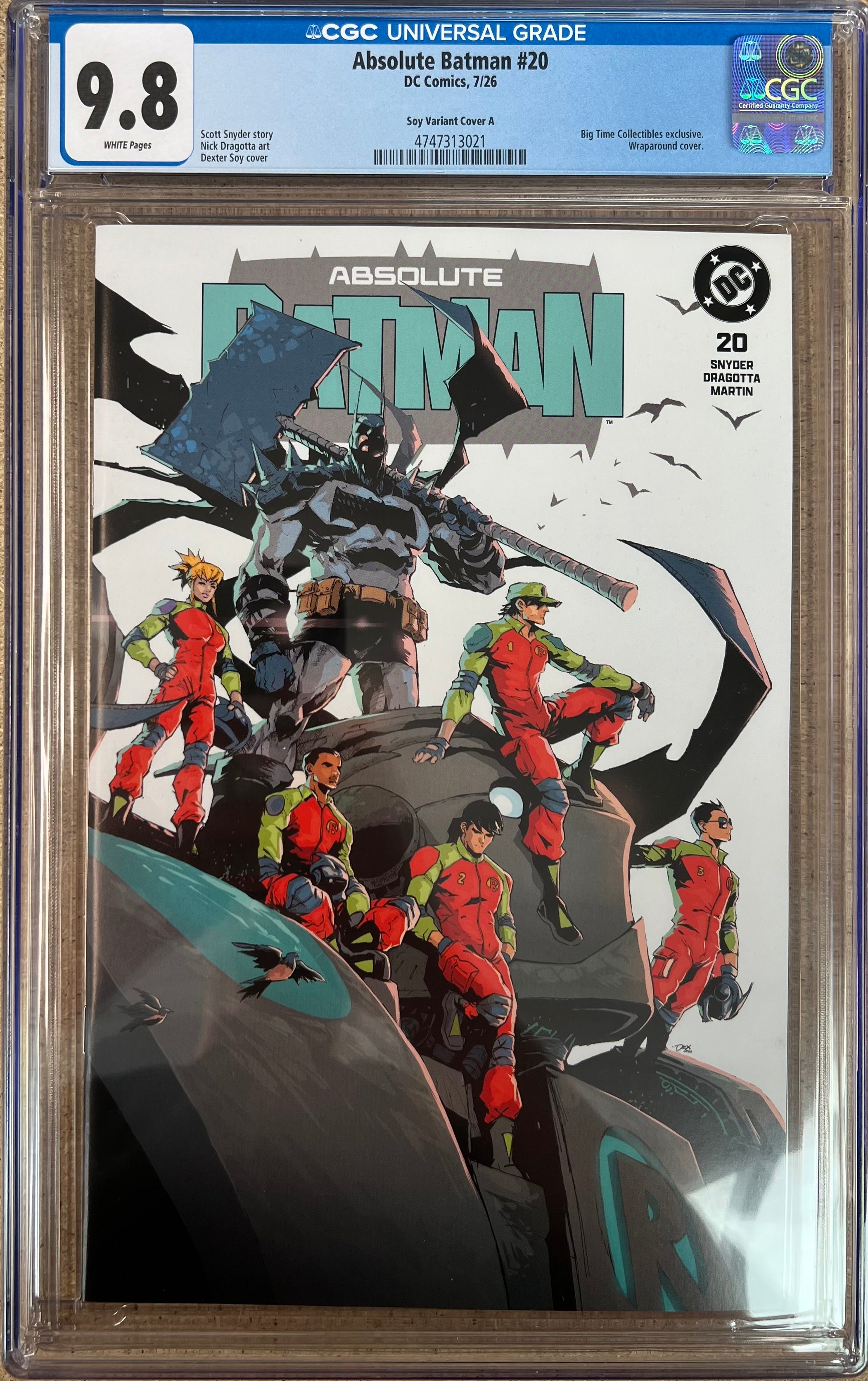 Absolute Batman #20 Soy Trade Variant CGC 9.8