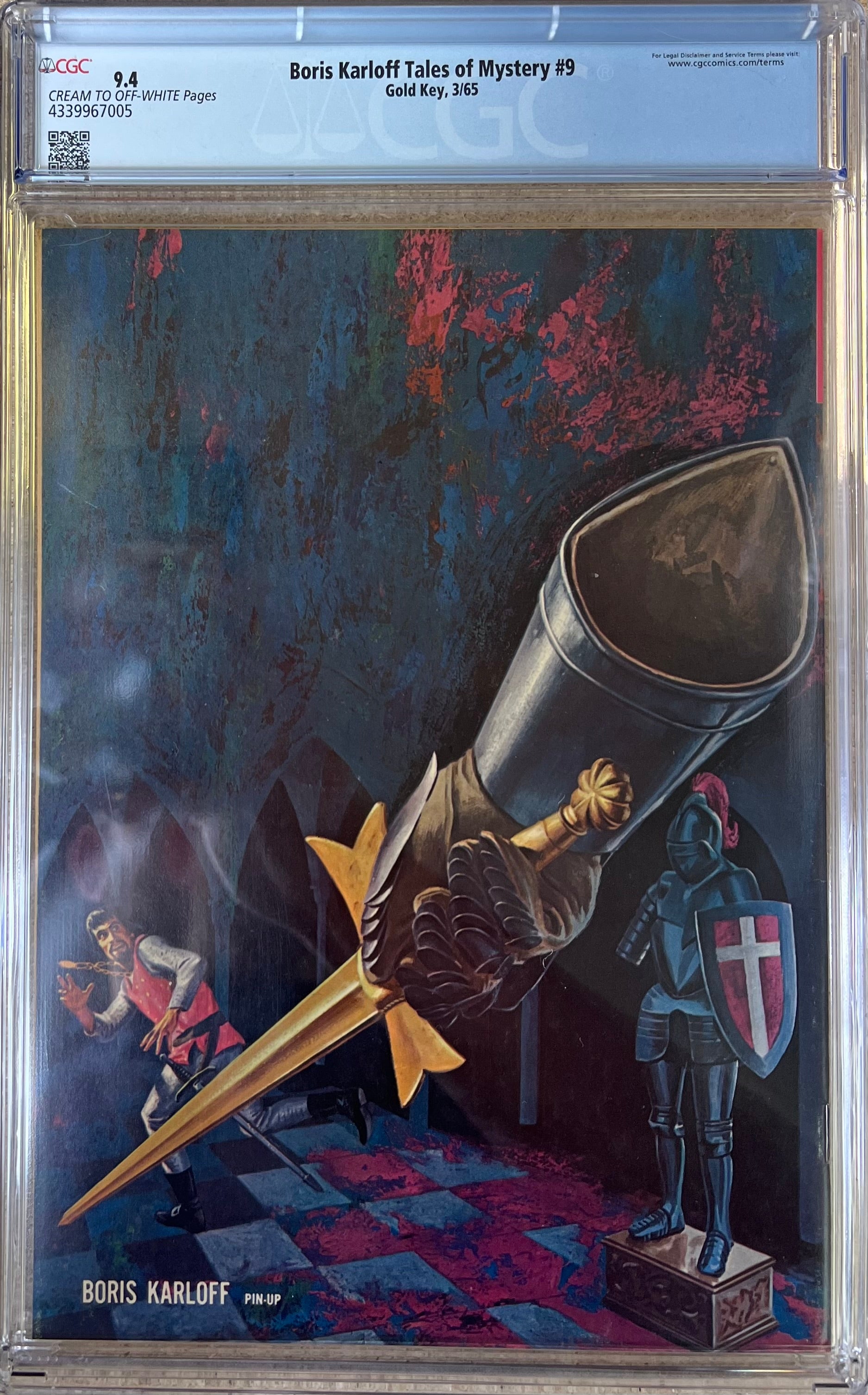 Boris Karloff Tales Of Mystery #9 CGC 9.4