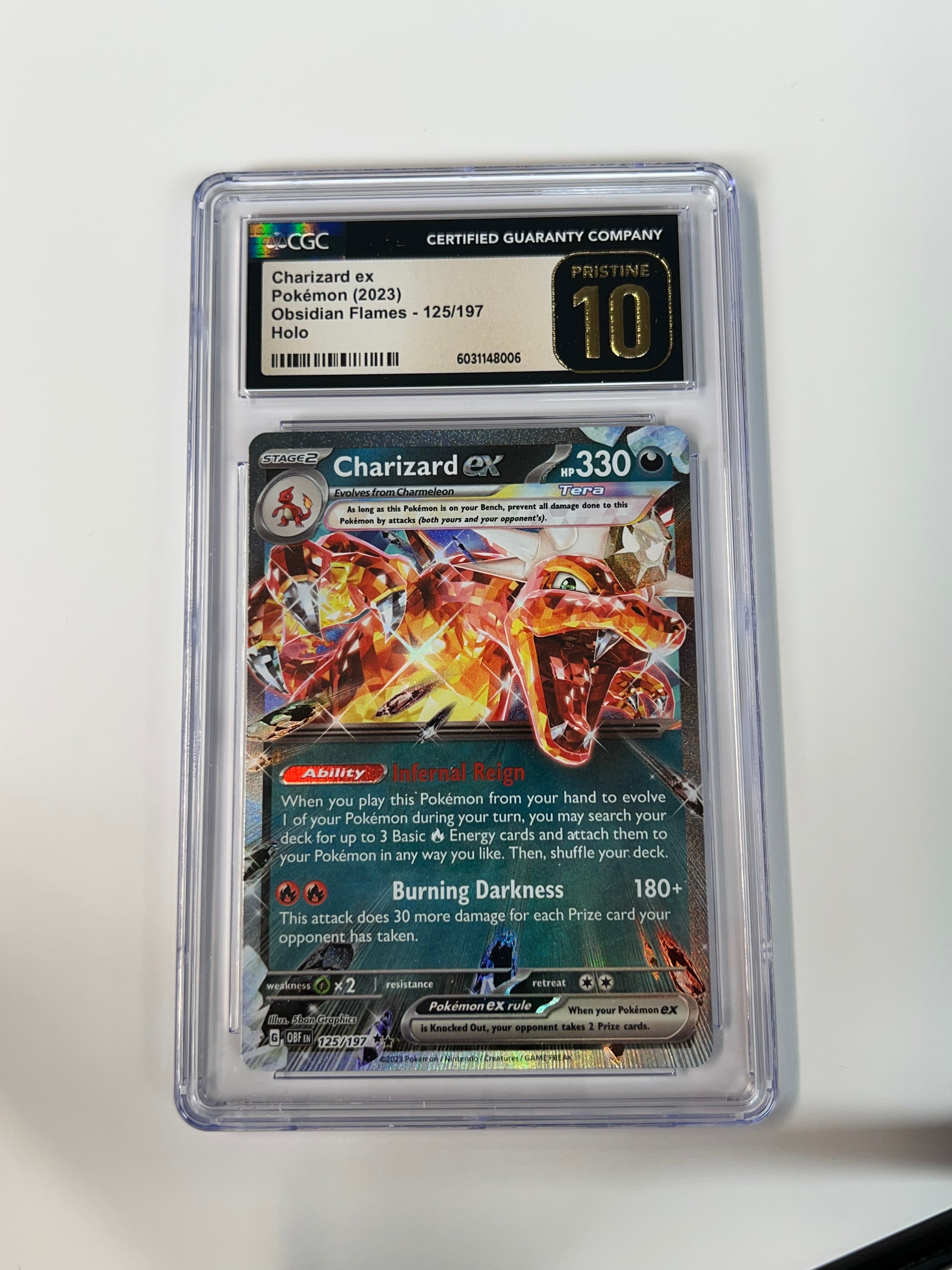 Charizard Ex Obsidian Flame CGC Pristine 10