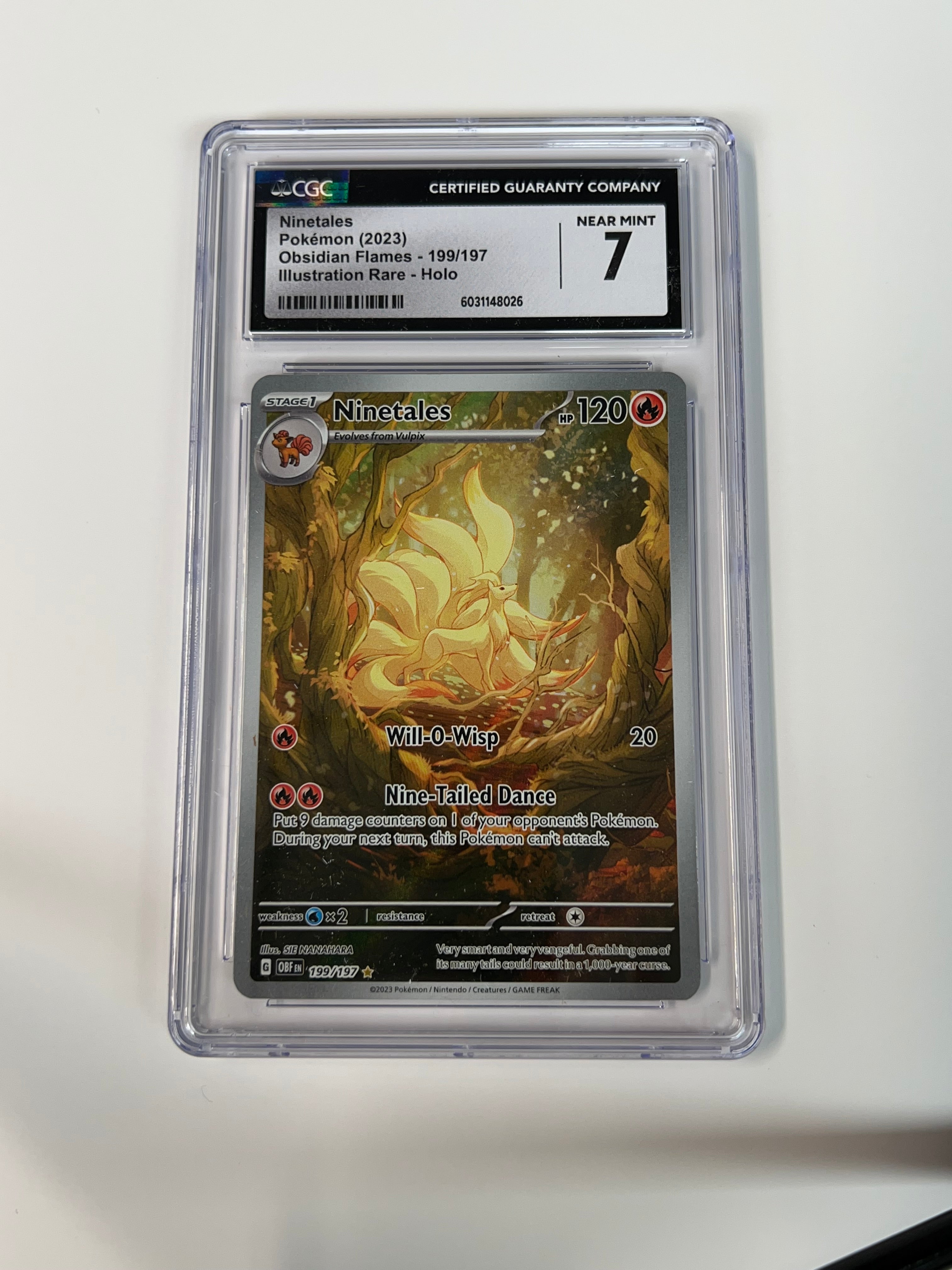 Ninetales Obsidian Flames 199/197 CGC 7