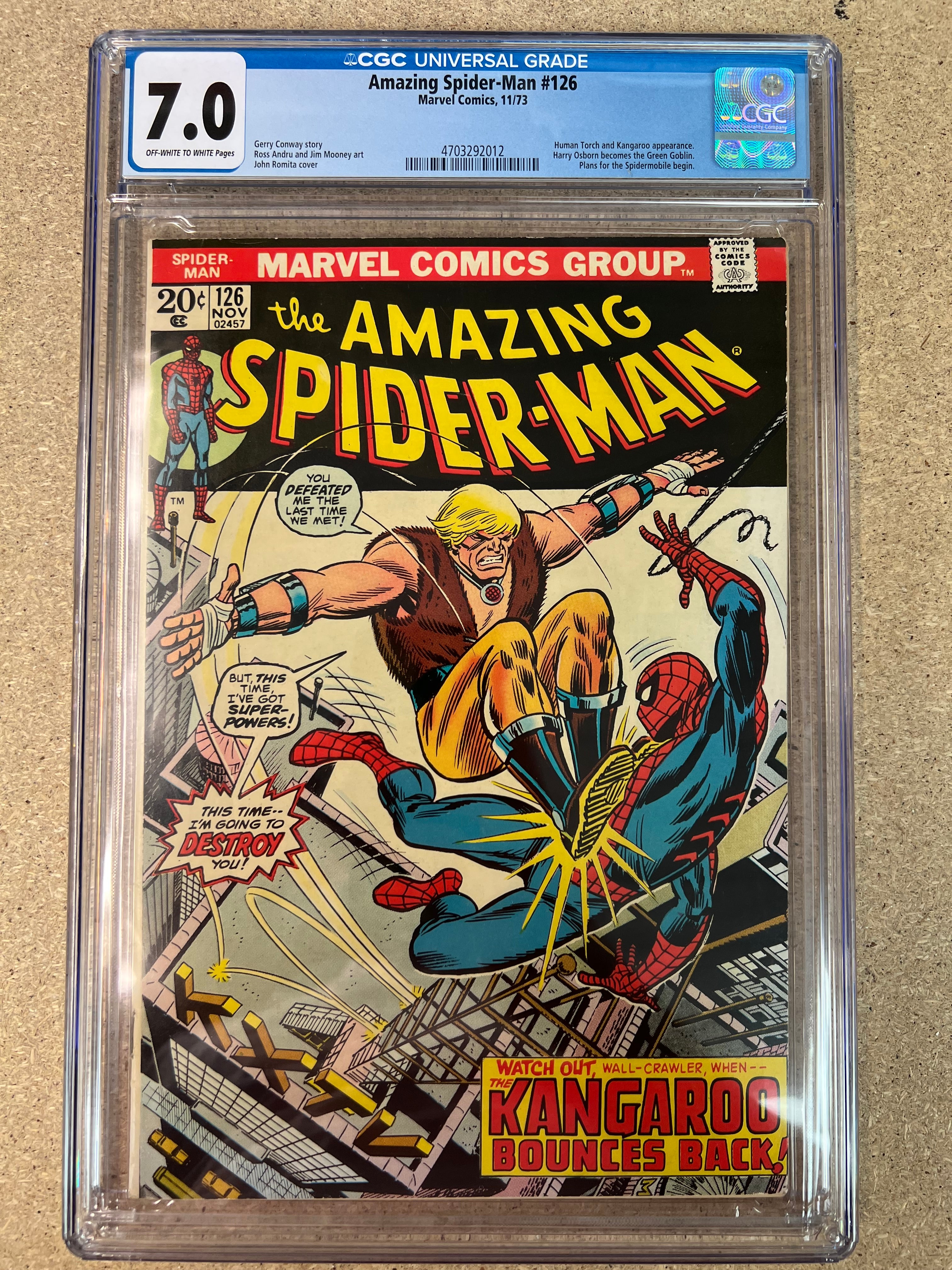Amazing Spider-Man #126 CGC 7.0