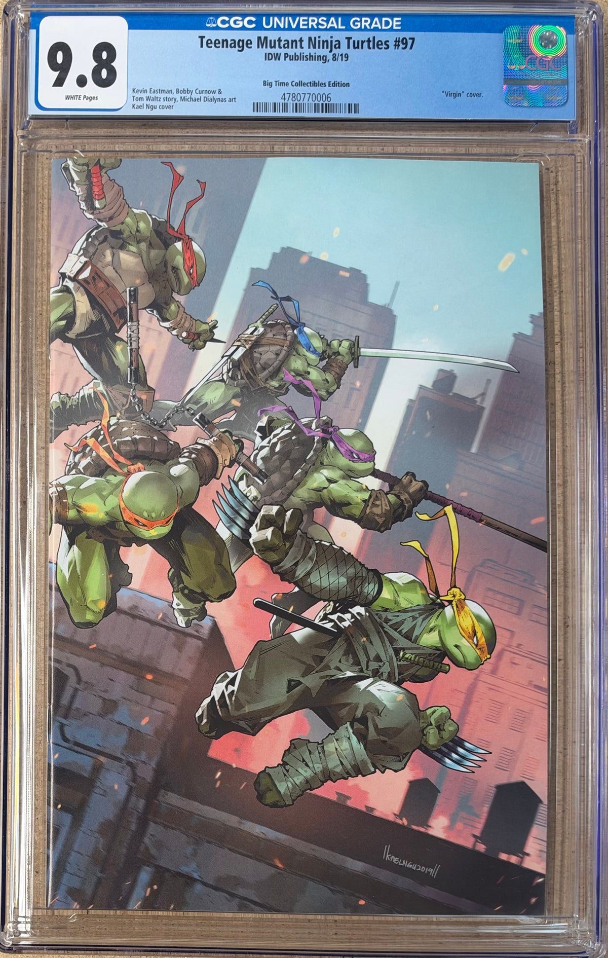 Teenage Mutant Ninja Turtles #97 Ngu Virgin Variant CGC 9.8