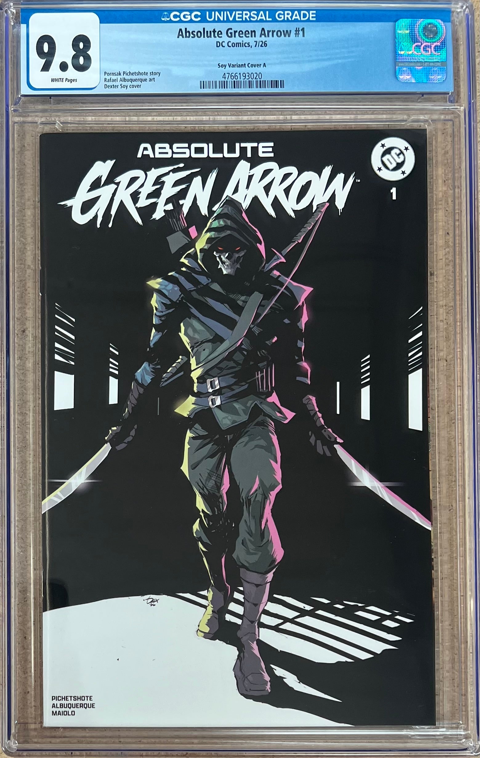 Absolute Green Arrow #1 Dexter Soy Variant CGC 9.8