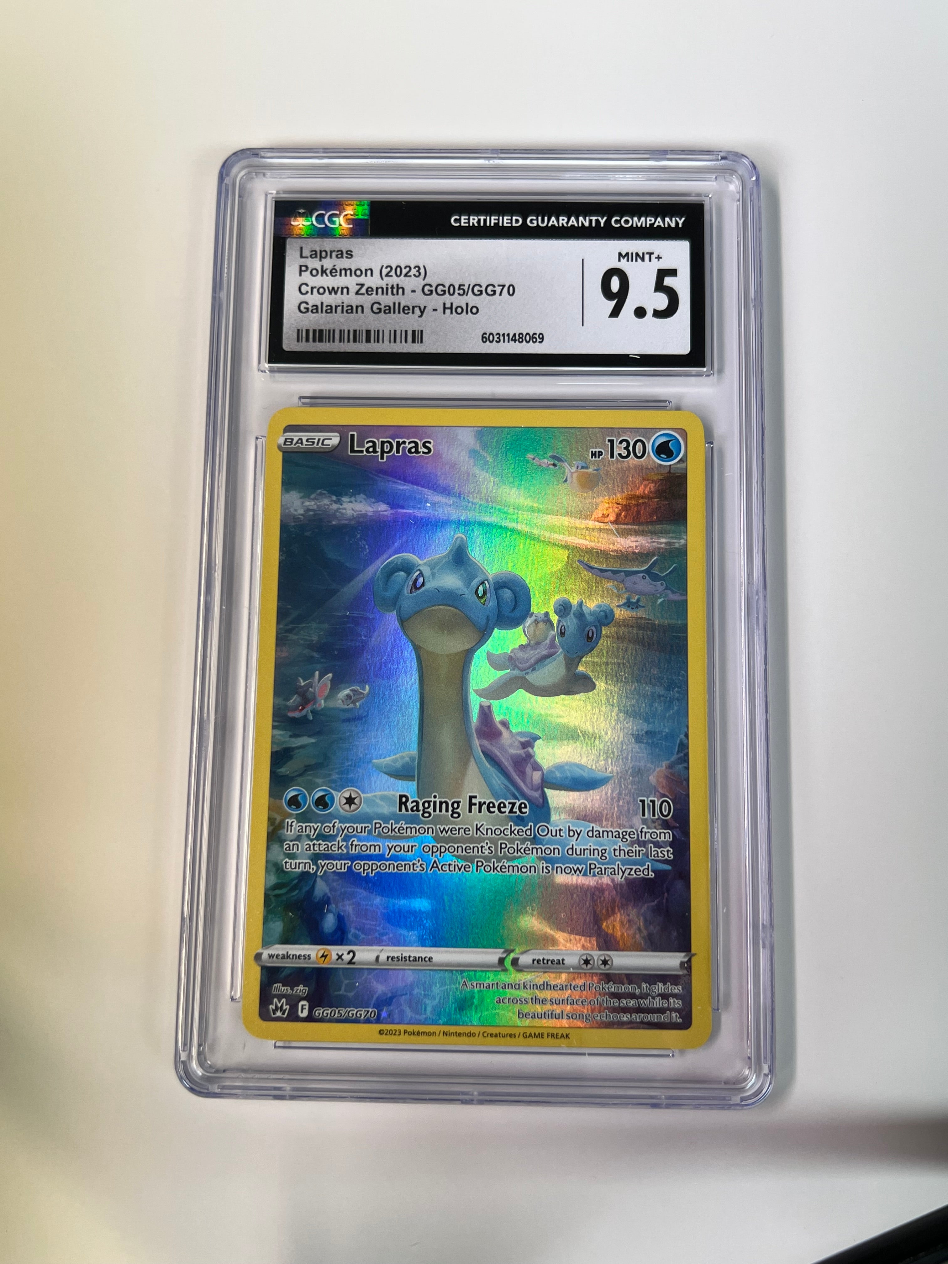Lapras Crown Zenith CGC 9.5