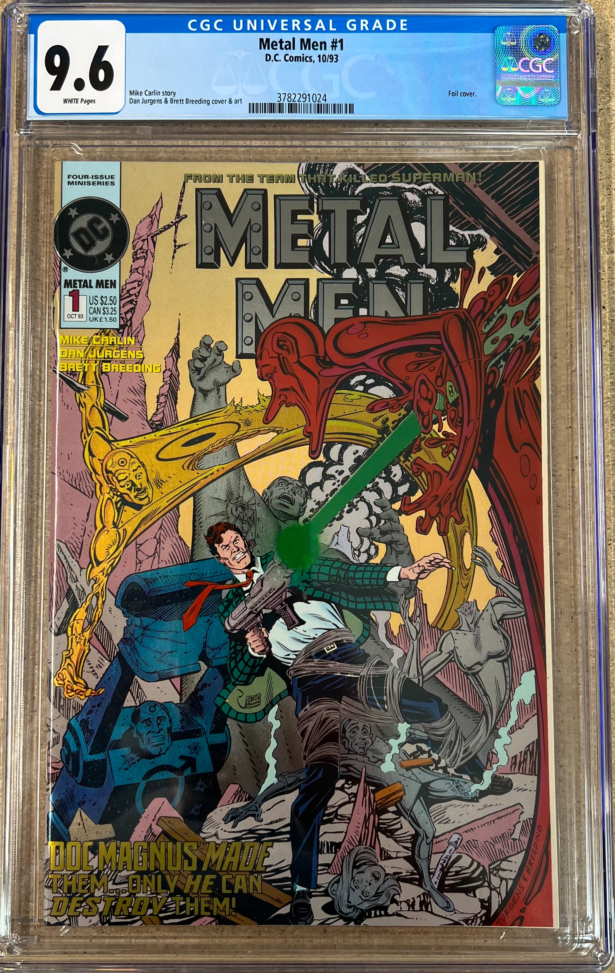 Metal Men #1 Foil Cover CGC 9.6