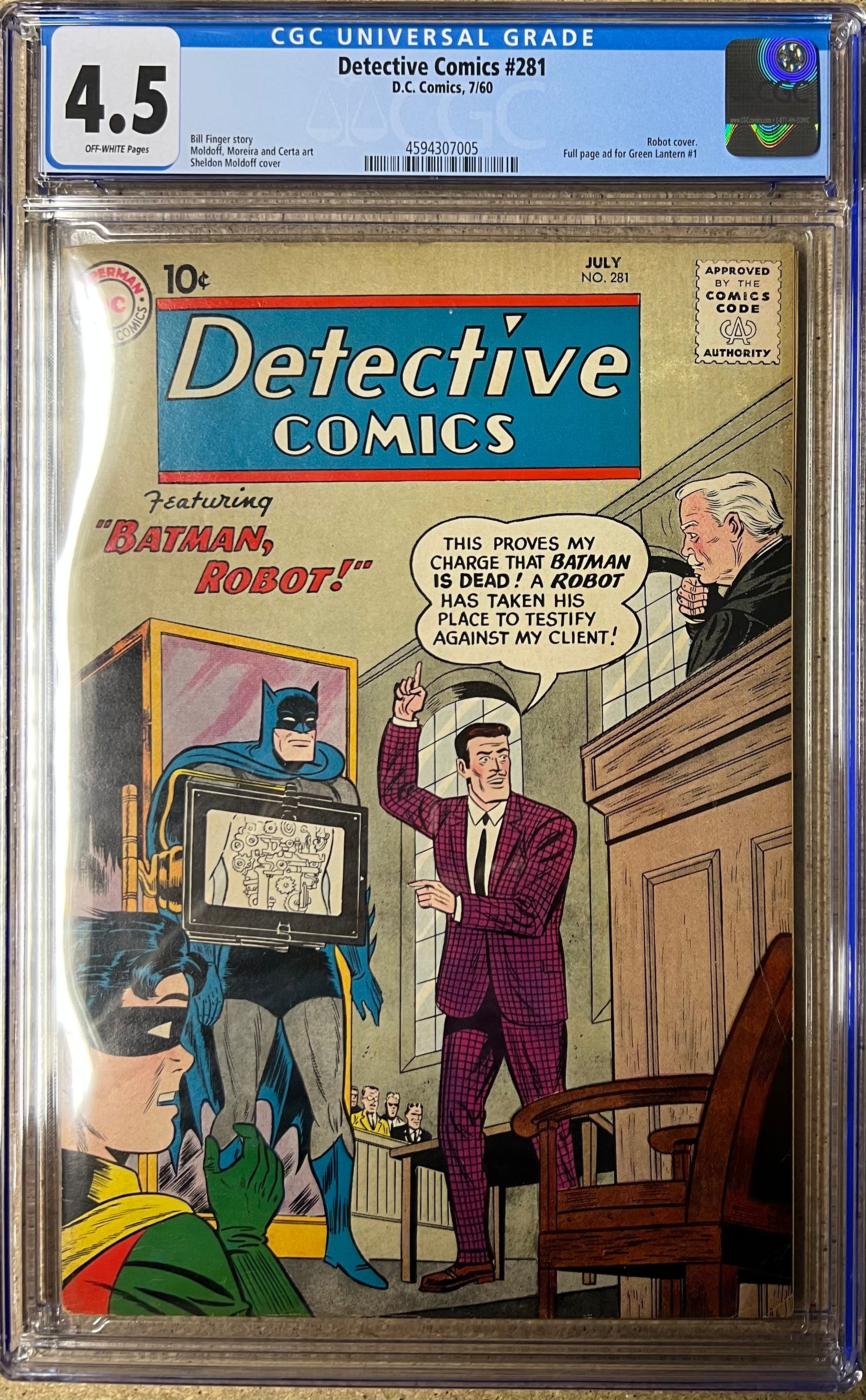 Detective Comics #281 CGC 4.5