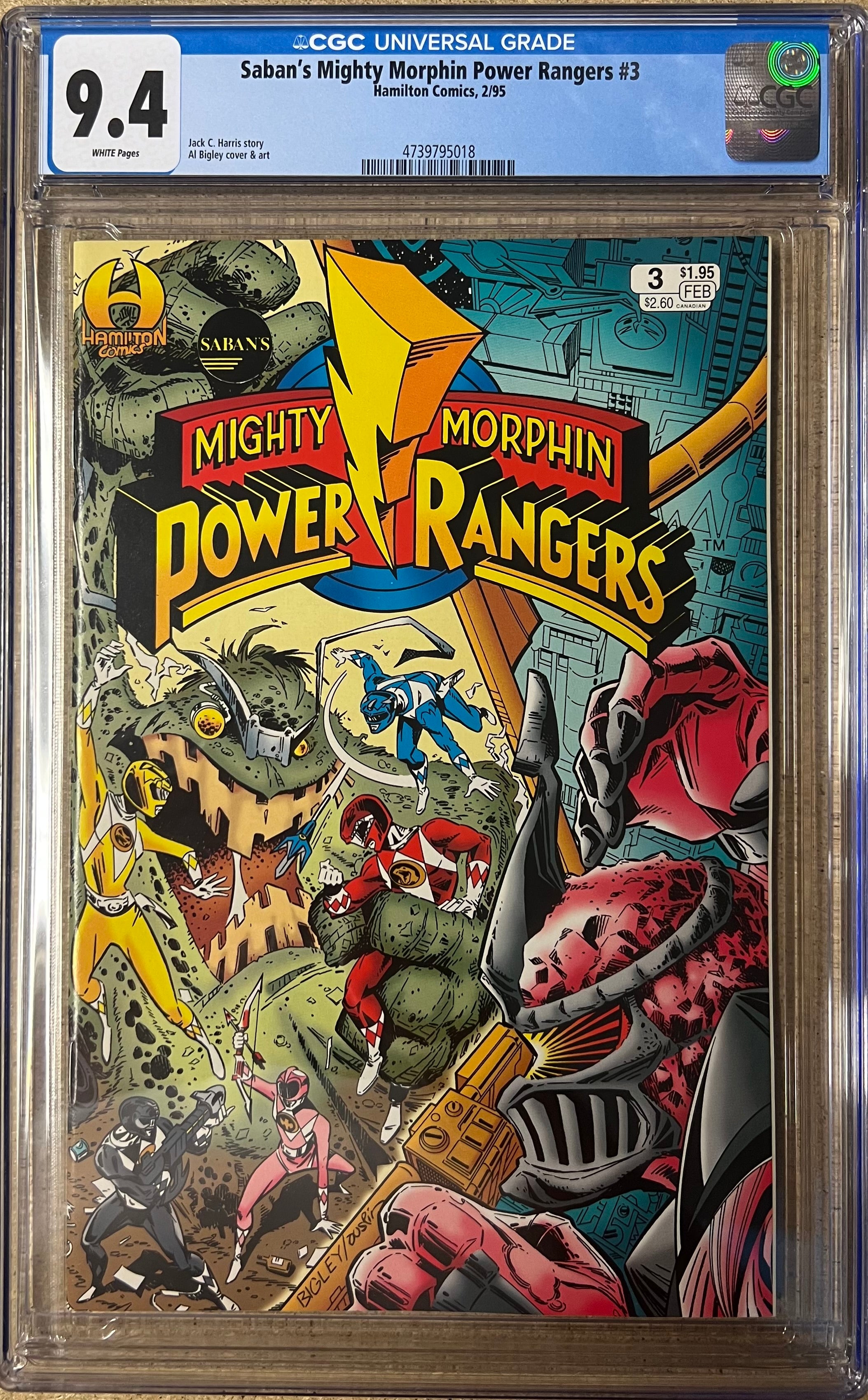 Saban's Mighty Morphin Power Rangers #3 CGC 9.4