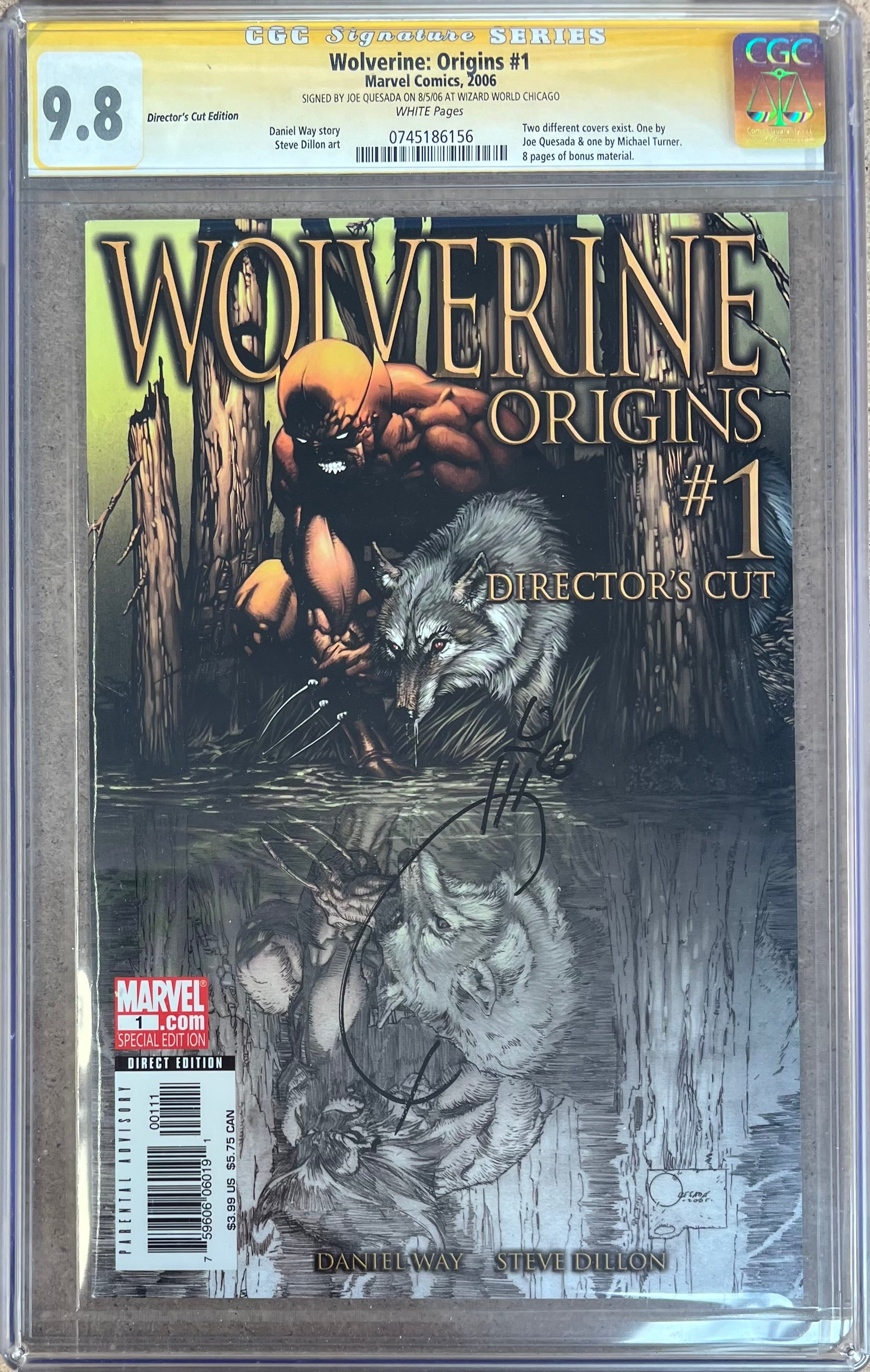 Wolverine: Origins #1 Directors Cut SS CGC 9.8