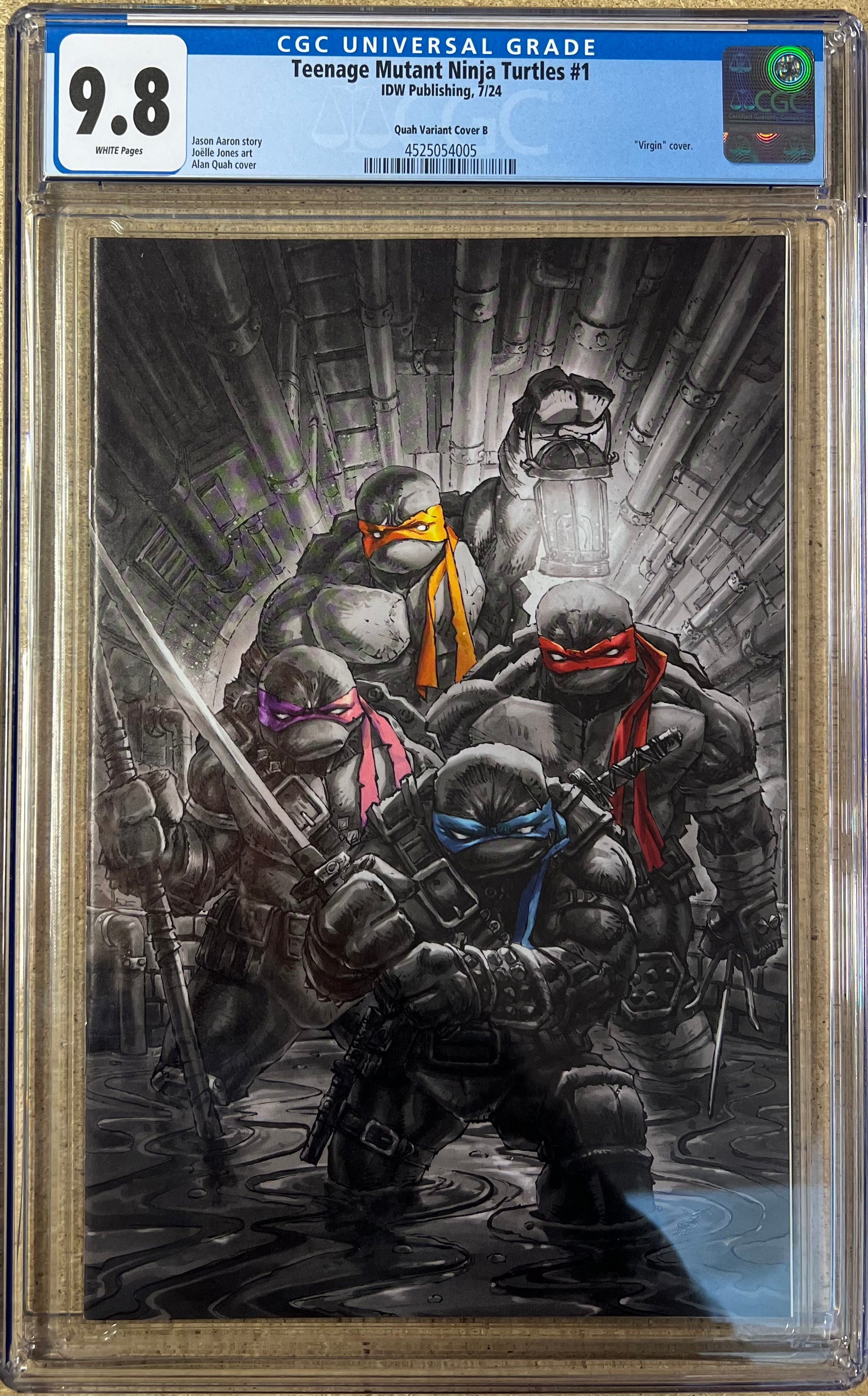 Teenage Mutant Ninja Turtles #1 Quah B & W CGC 9.8