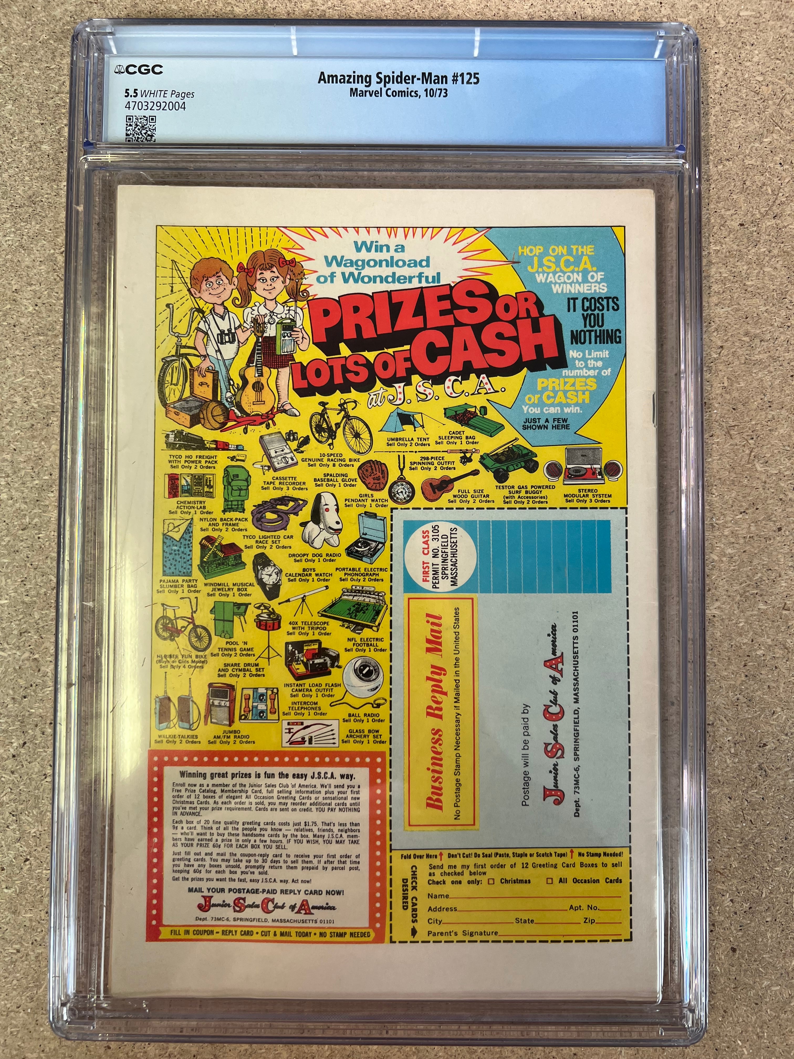 Amazing Spider-Man #125 CGC 5.5