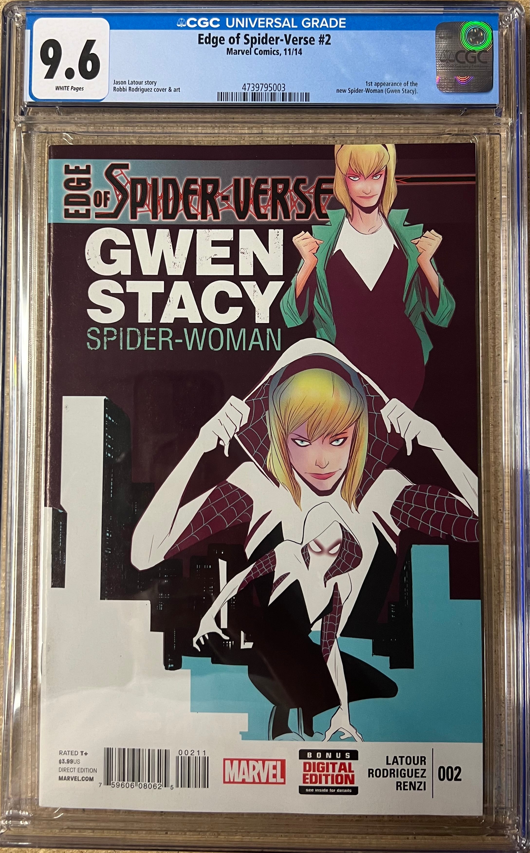 Edge Of Spider-Verse #2 CGC 9.6