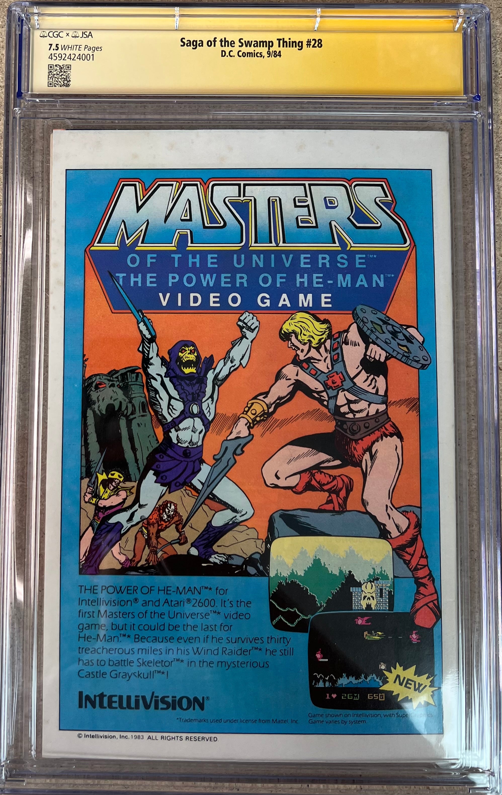 Saga Of The Swamp Thing #28 JSA X CGC 7.5