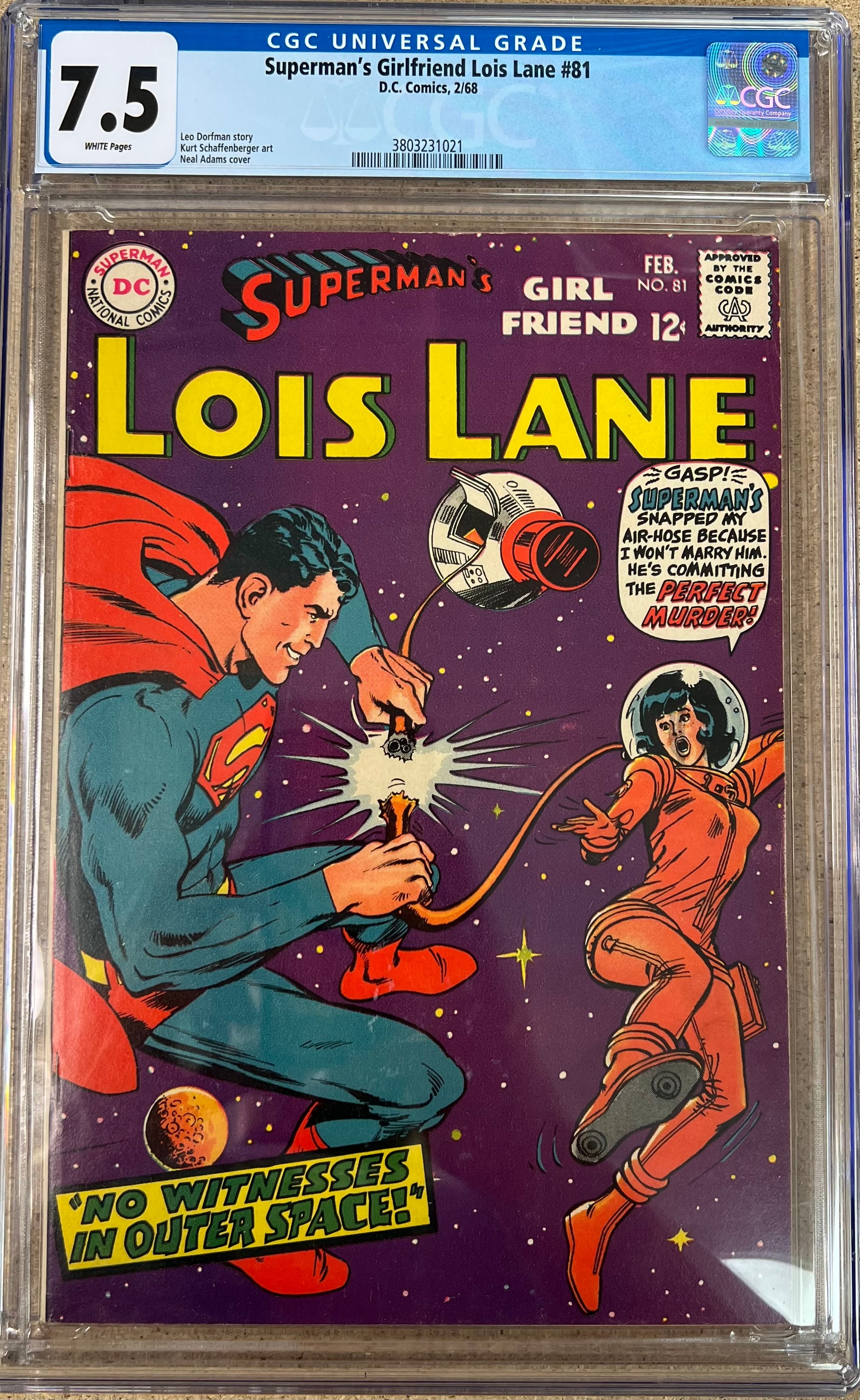 Superman's Girlfriend Lois Lane #81 CGC 7.5