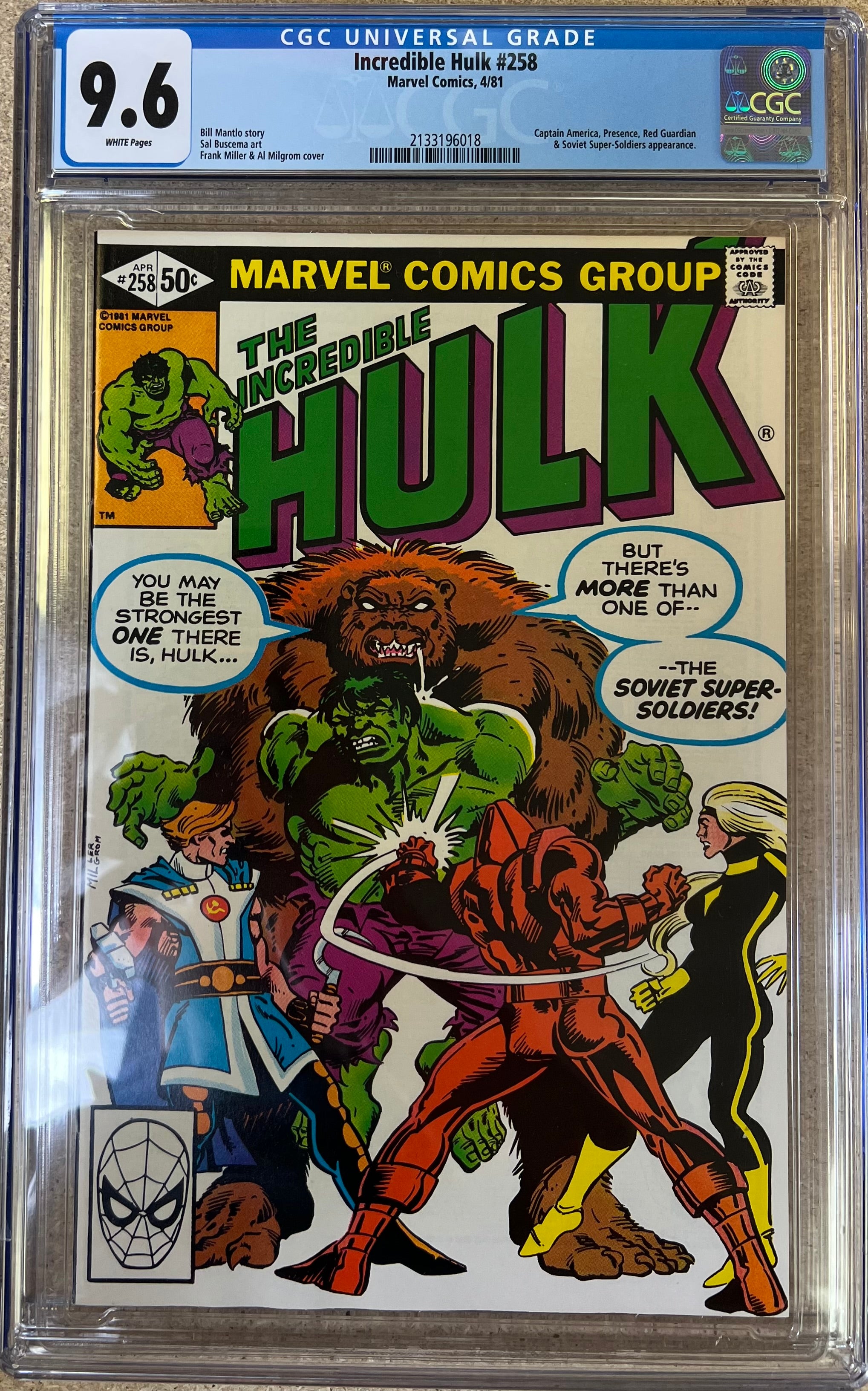 Incredible Hulk #258 CGC 9.6