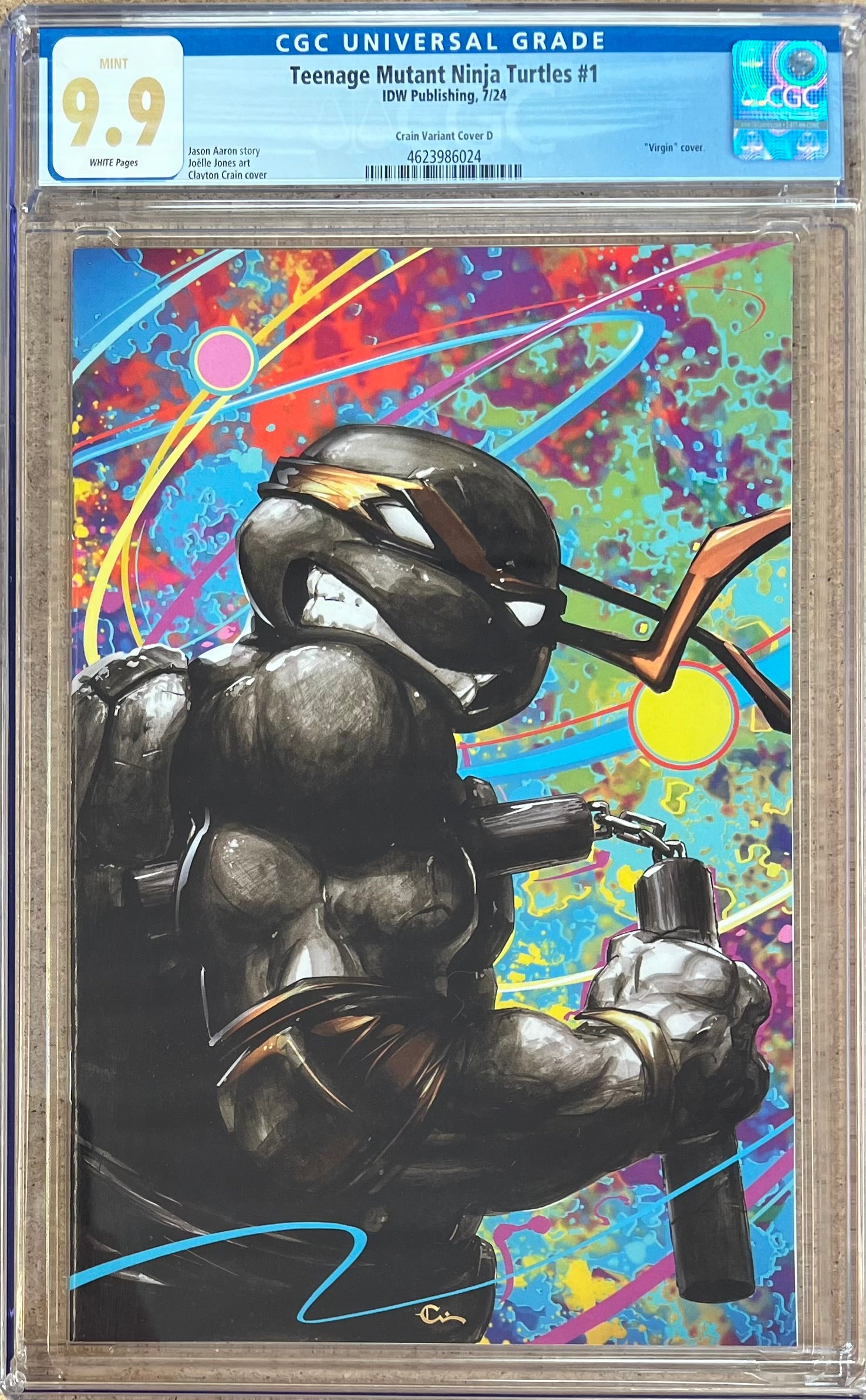 Teenage Mutant Turtles #1 Crain Virgin Variant CGC 9.9 Limited to 300 with COA