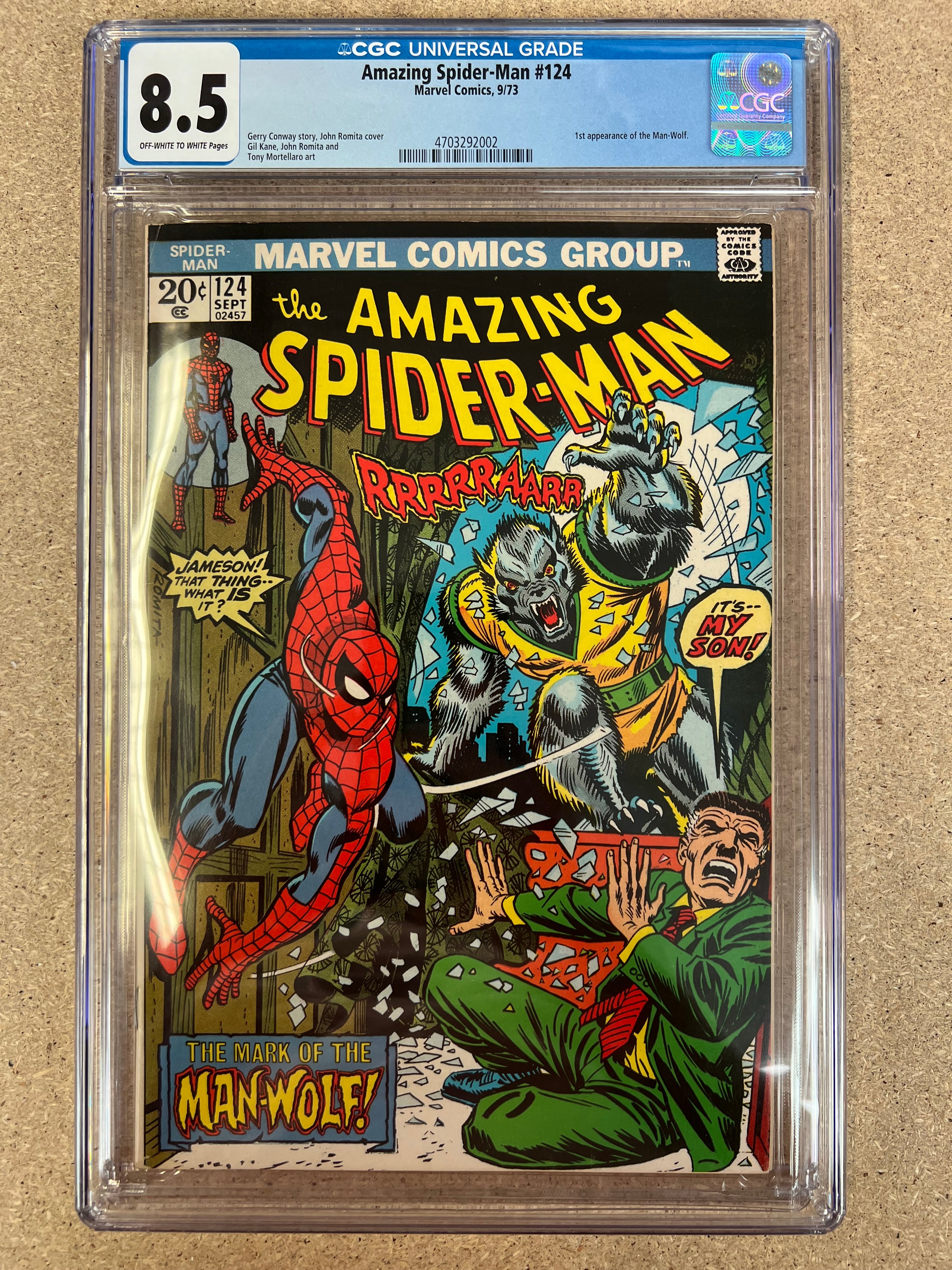 Amazing Spider-Man #124 CGC 8.5