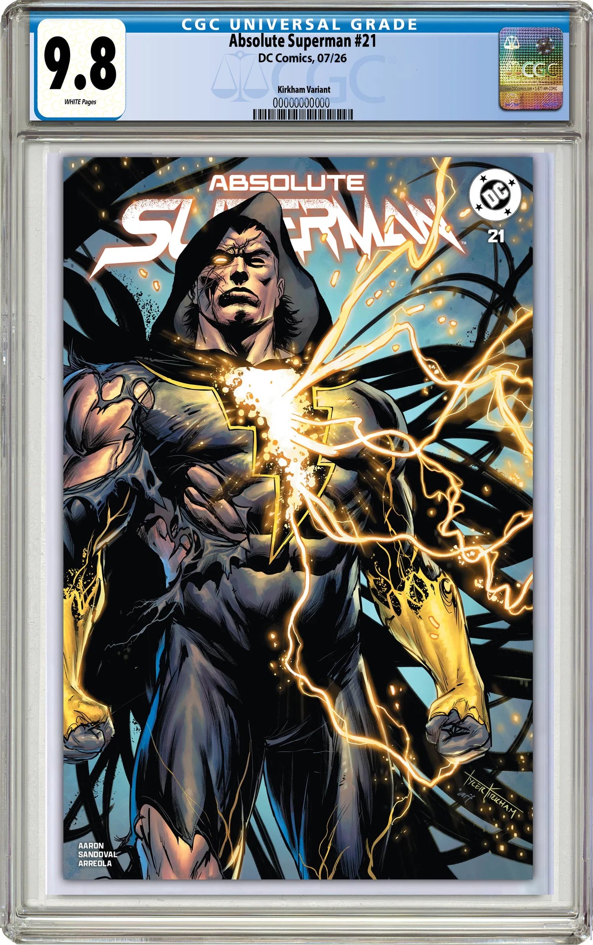 ABSOLUTE SUPERMAN #21 TYLER KIRKHAM SDCC BATTLE DAMAGED EXCLUSIVE VARIANT COVERS