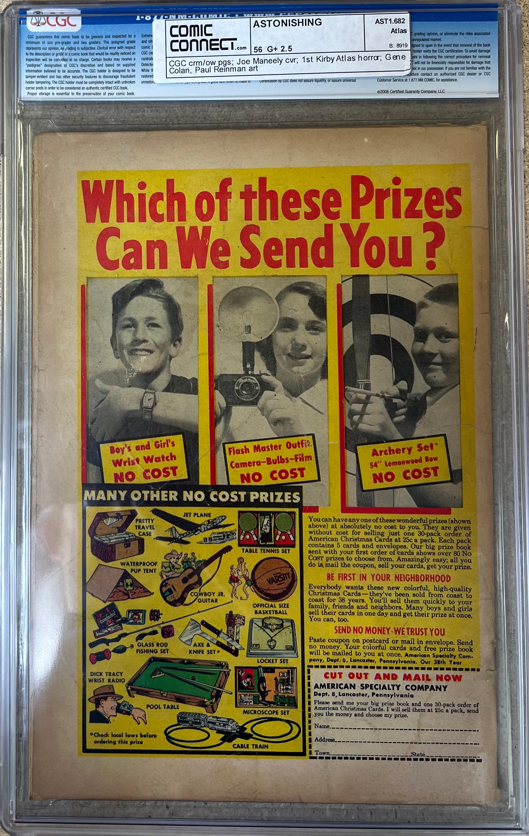 Astonishing #56 CGC 2.5