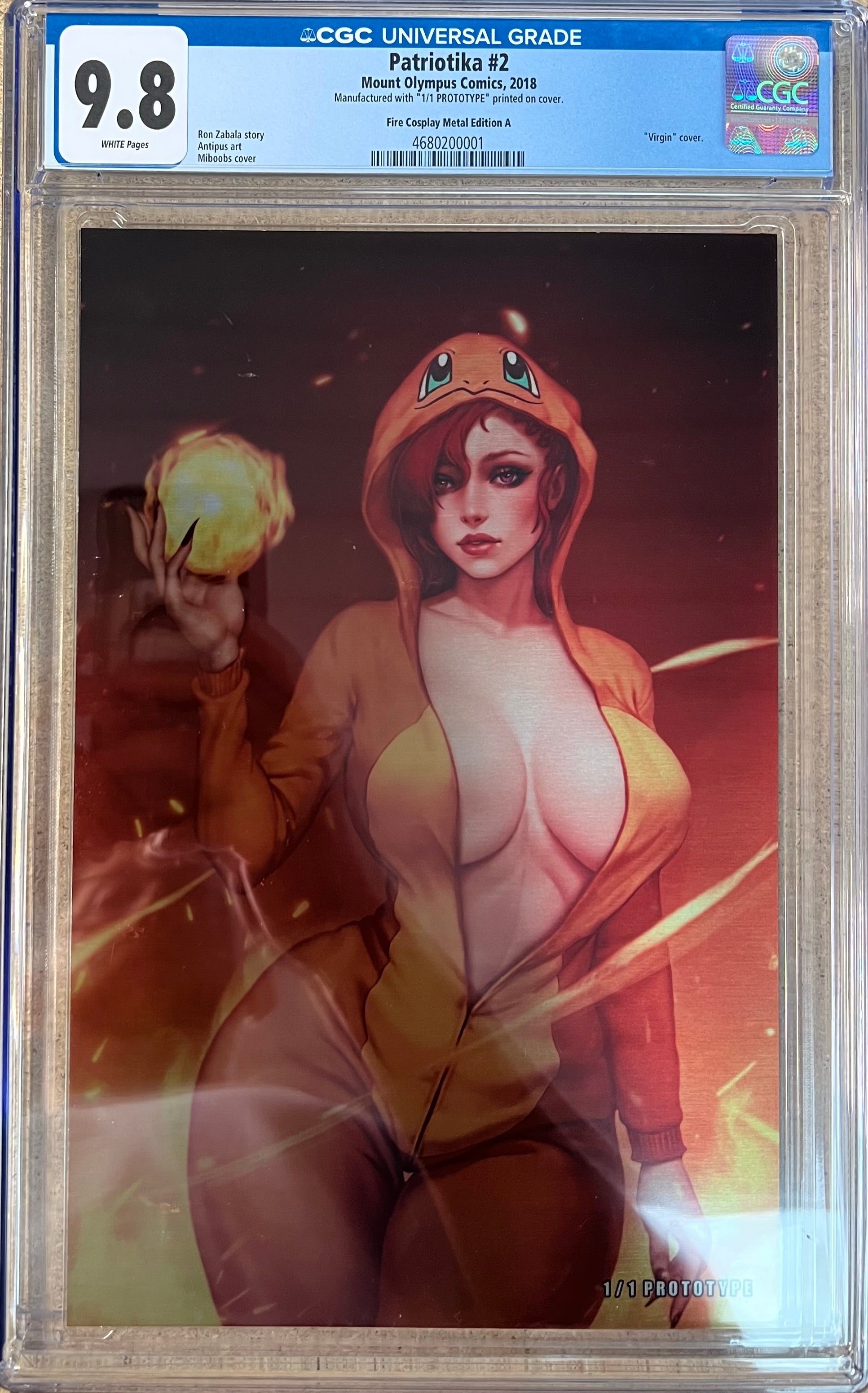 Patriotika #2 Miboobs Metal Nice Protoype 1/1 CGC 9.8