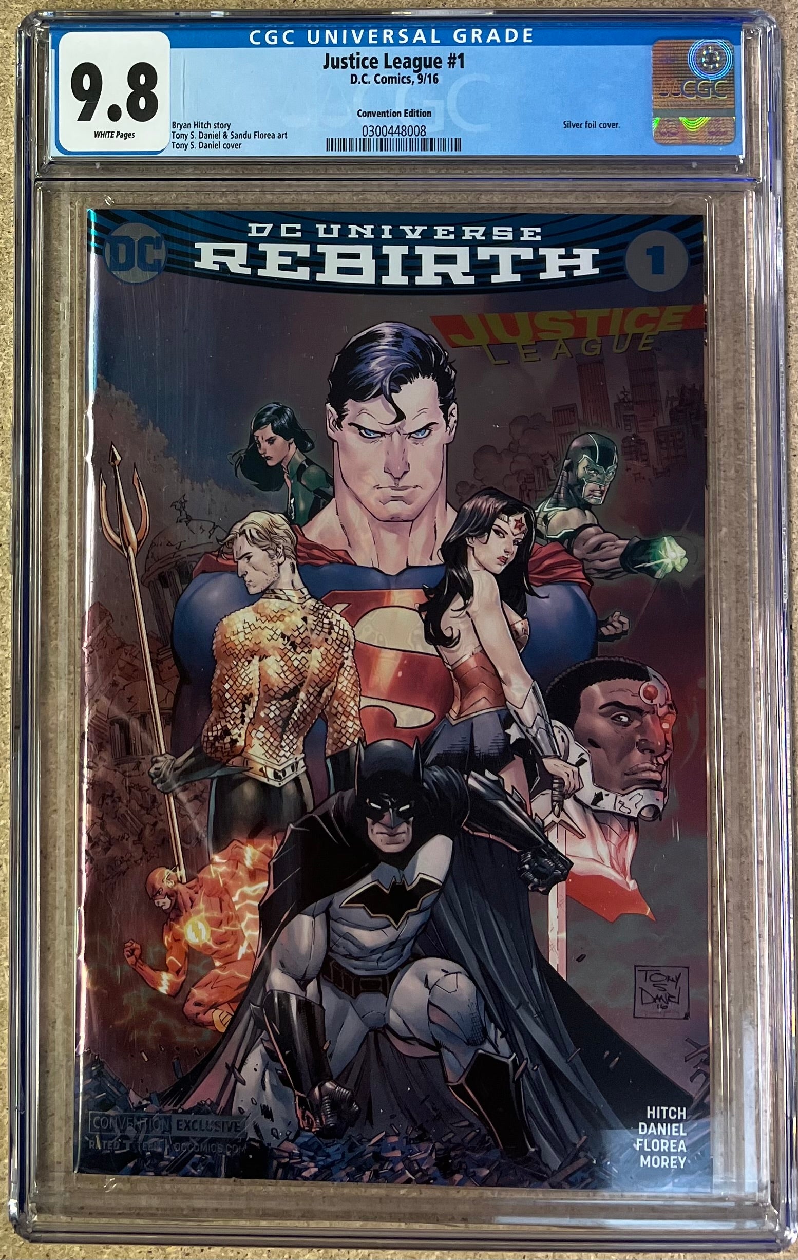Justice League #1 Convention Foil Edition CGC 9.8