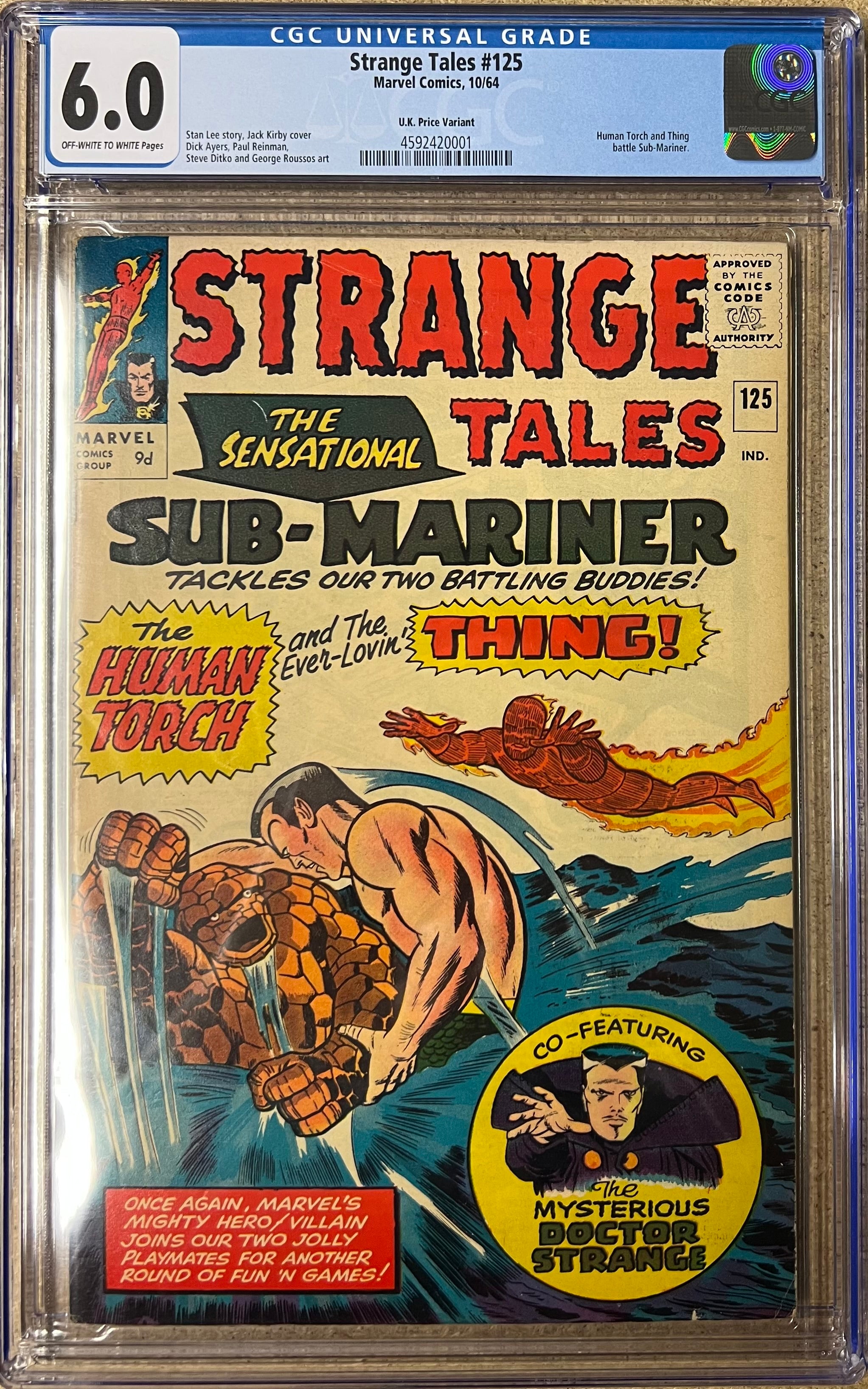 Strange Tales #125 CGC 6.0
