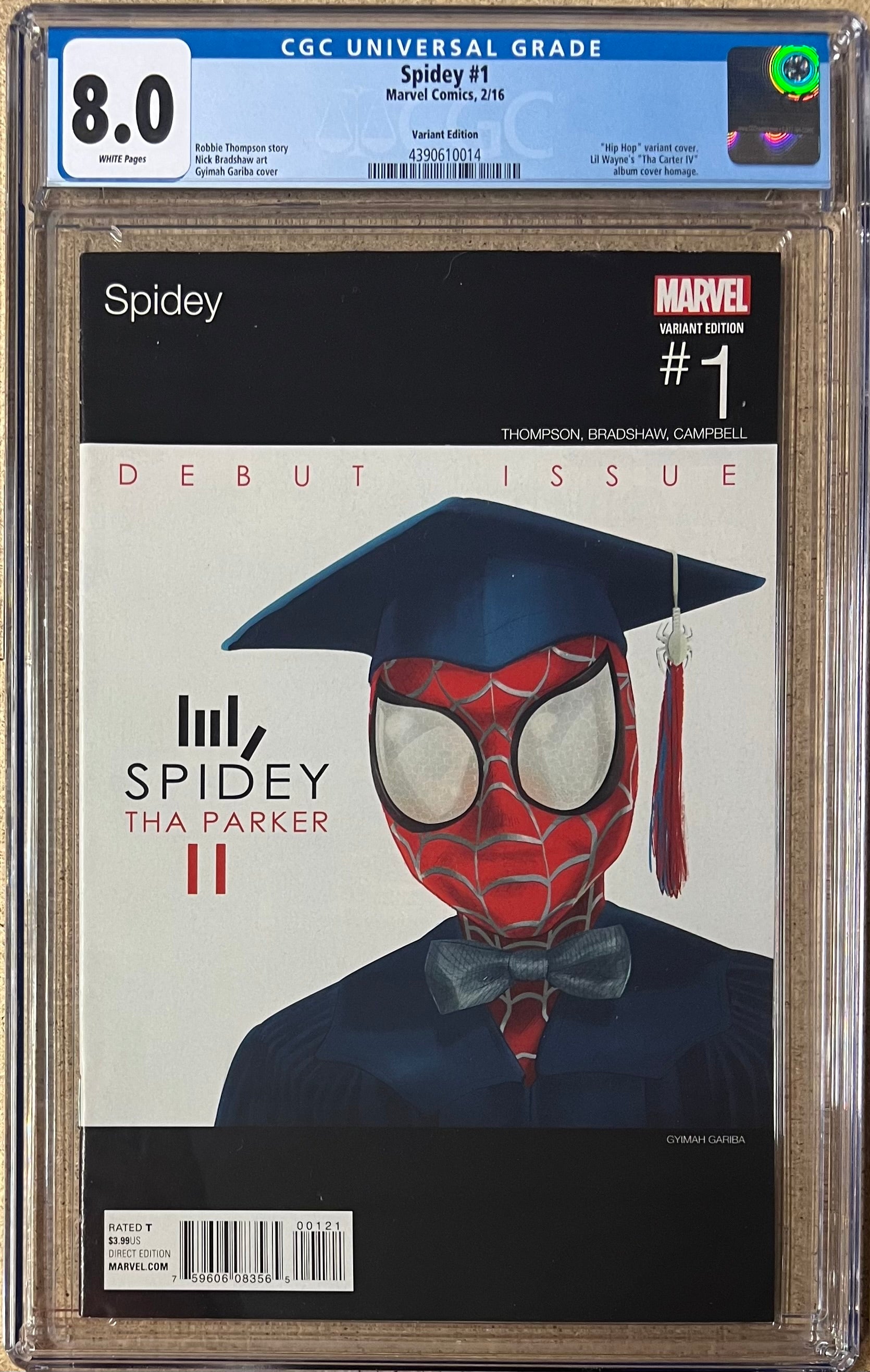 Spidey #1 Hip Hop Variant CGC 8.0