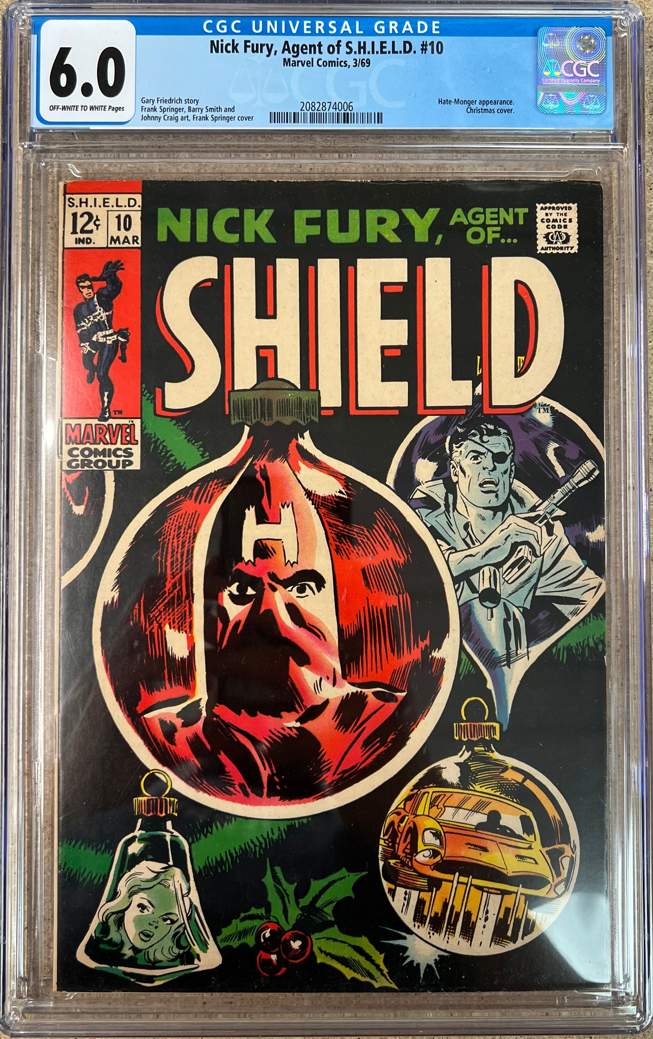 Nick Fury, Agent of S.H.I.E.L.D #10 CGC 6.0