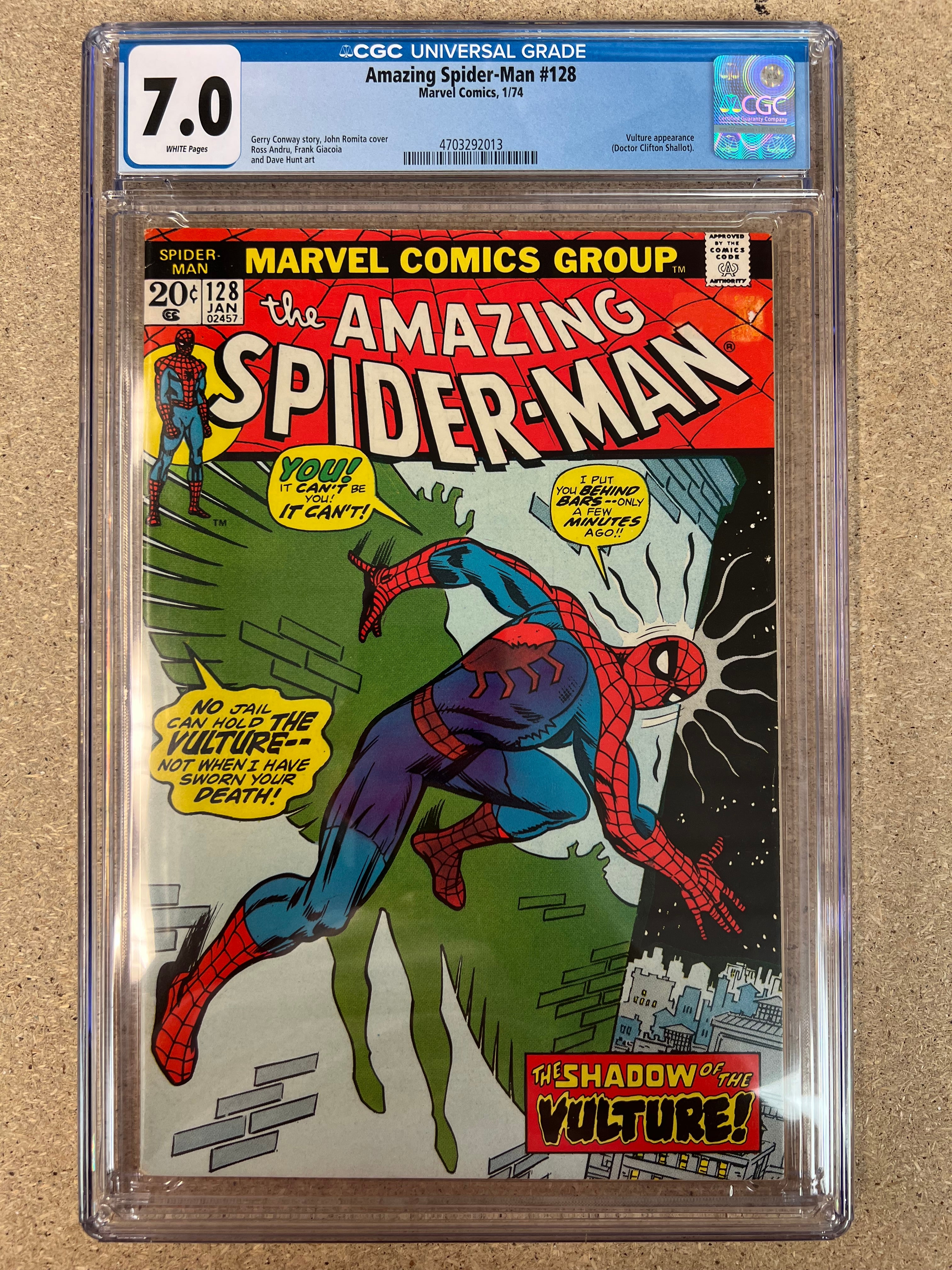 Amazing Spider-Man #128 CGC 7.0